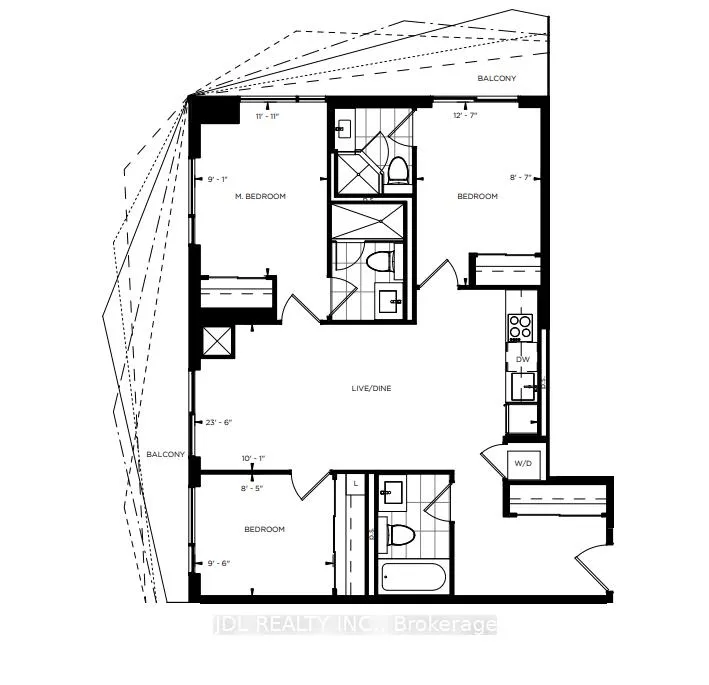 Front of Unit 3101, 100 Dalhousie Street