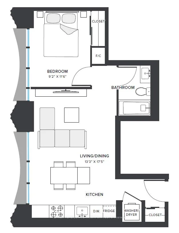 Photo 2 of Unit 1303, 151 Mill Street, Toronto, Waterfront Communities — HOMEH