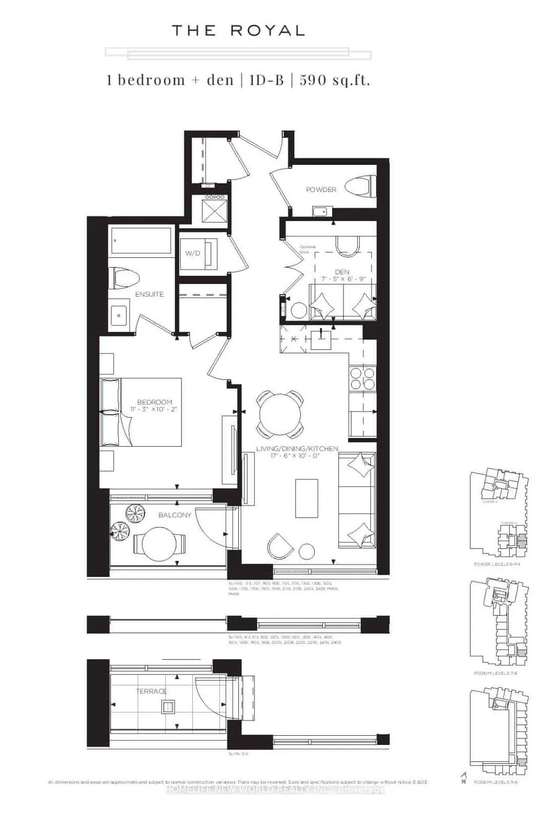 Photo 9 of Unit 2105, 38 Andre De Grasse Street, Markham, Unionville — HOMEH