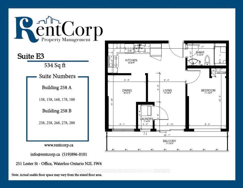 Photo 3 of Unit 138, 258A Sunview Street, Waterloo — HOMEH