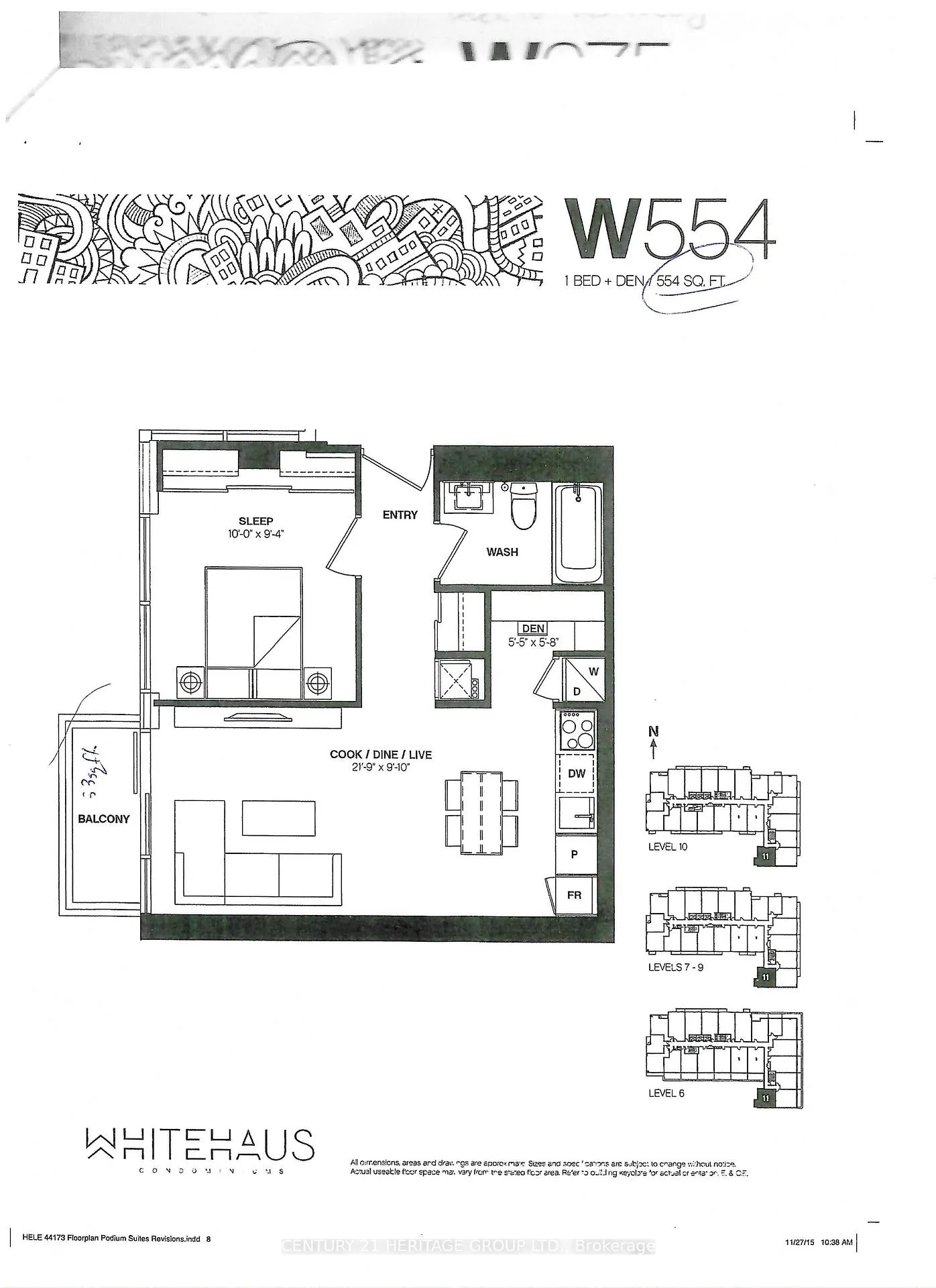 Front of Unit 1011, 33 Helendale Avenue