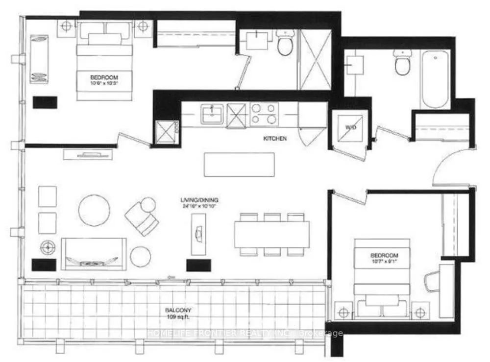 Photo 8 of Unit 1709, 88 Blue Jays Way, Toronto, Waterfront Communities — HOMEH