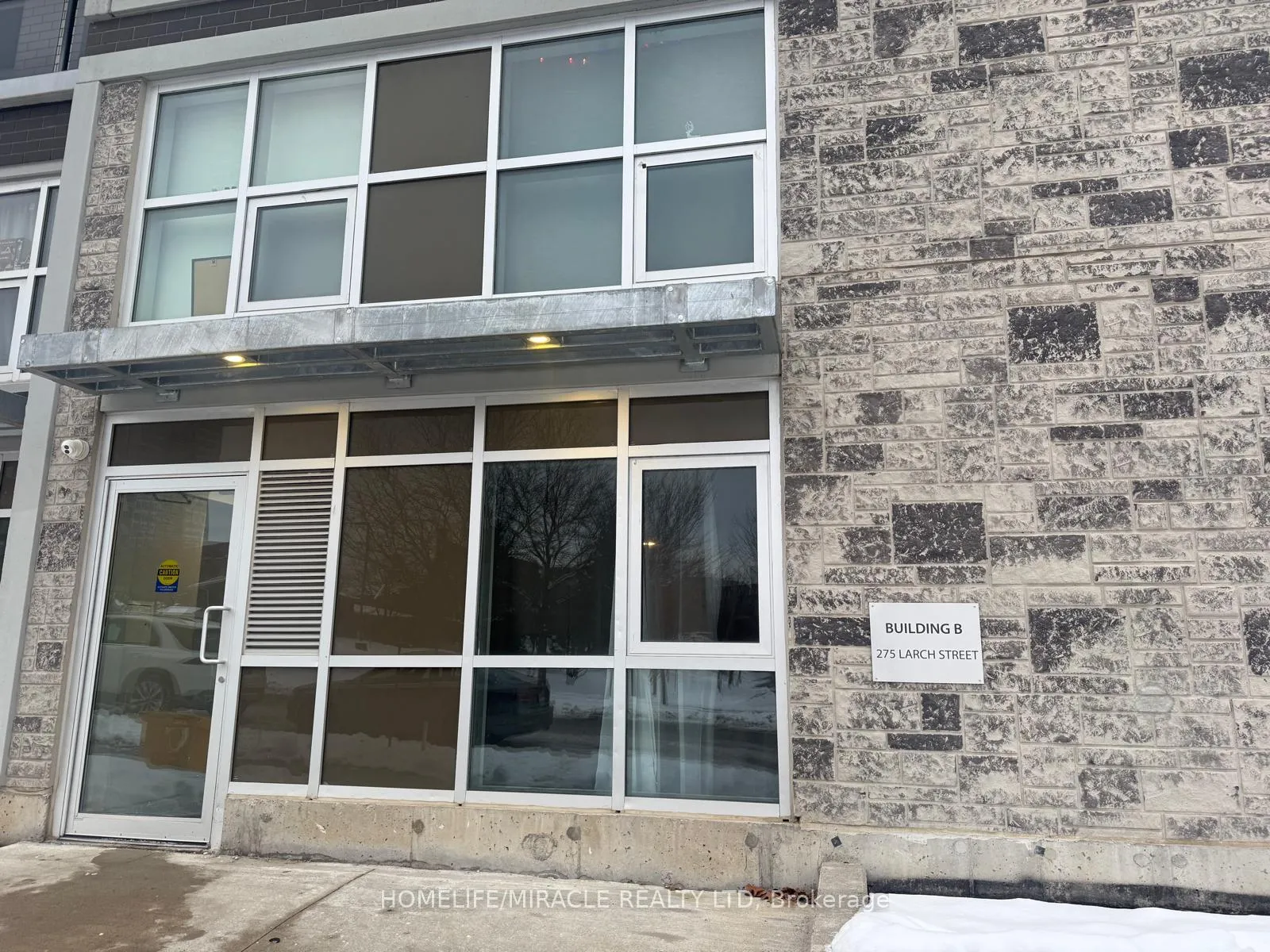 Front of Unit B108, 275 Larch Street