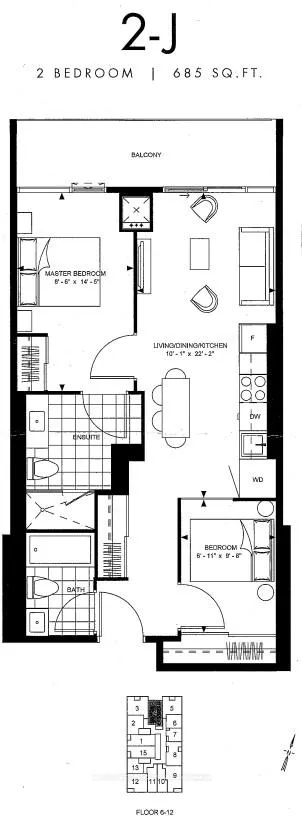 Photo 12 of Unit 1004, 8 Widmer Street, Toronto, Waterfront Communities — HOMEH