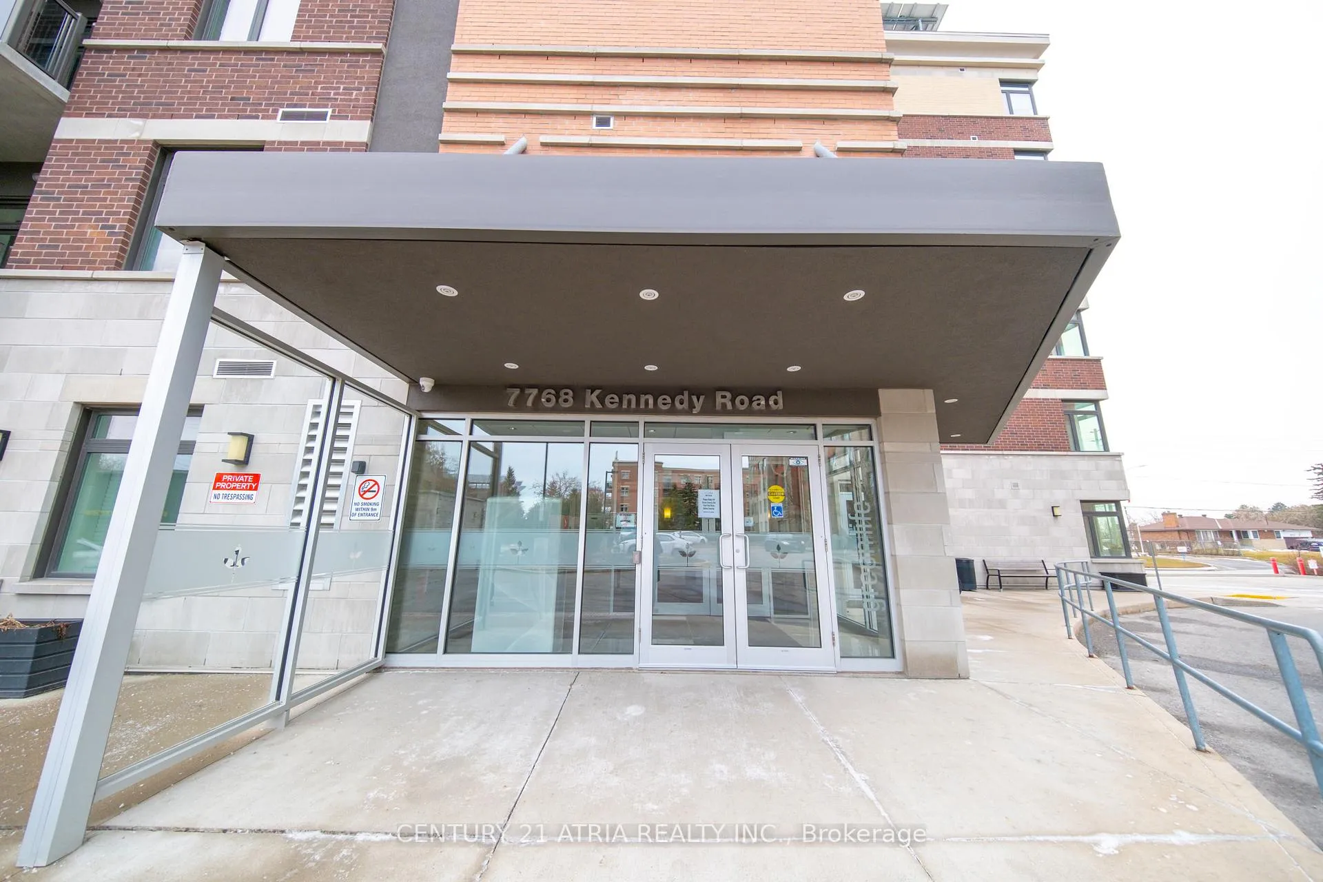 Front of Unit 408, 7768 Kennedy Road