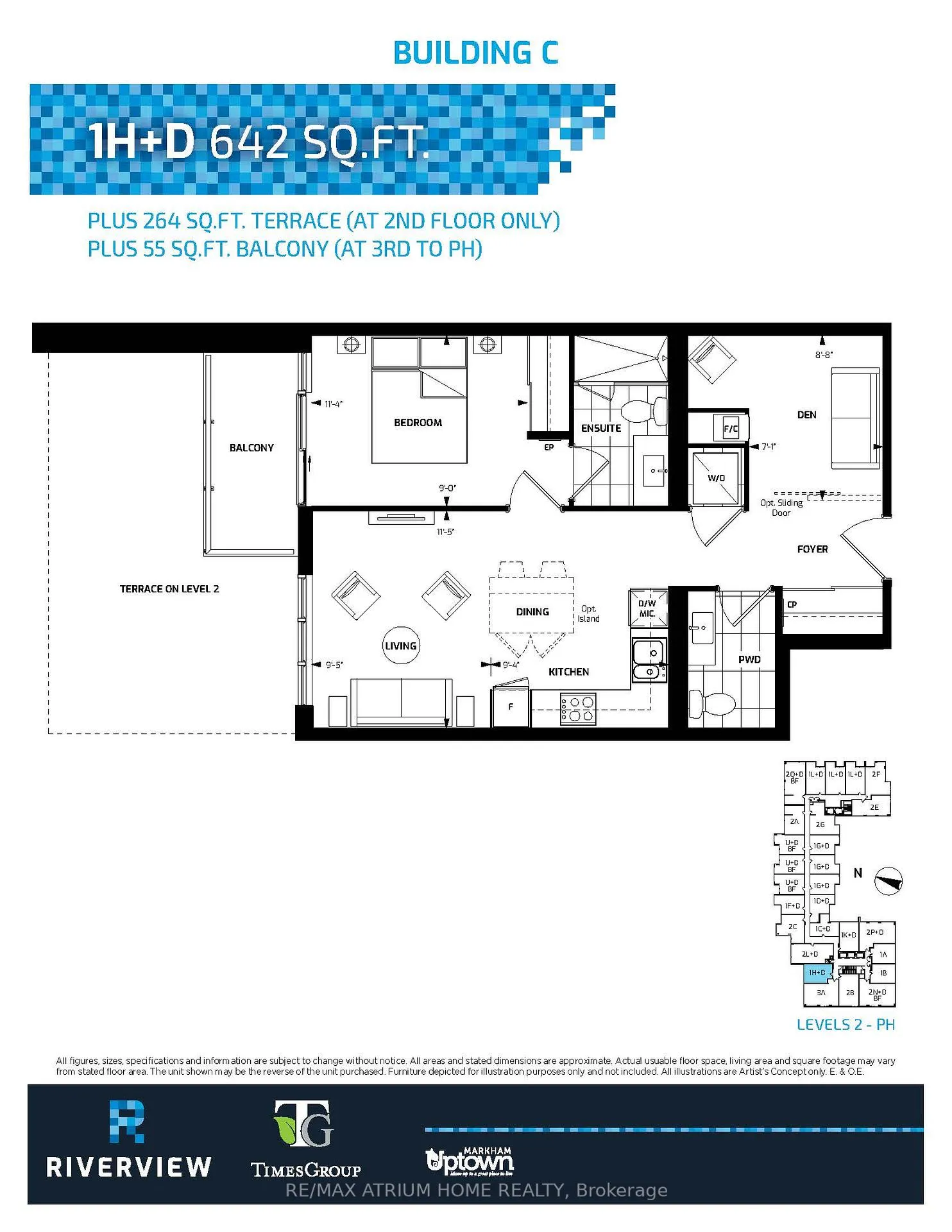 Photo 12 of Unit 1608, 38 Water Walk Drive, Markham, Unionville — HOMEH