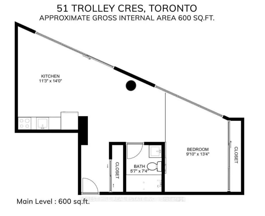Photo 2 of Unit 903, 51 Trolley Crescent, Toronto, Moss Park — HOMEH