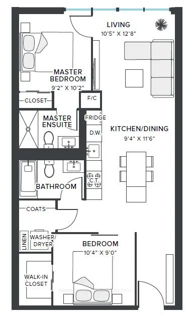 Photo 10 of Unit 611, 151 Mill Street, Toronto, Waterfront Communities — HOMEH