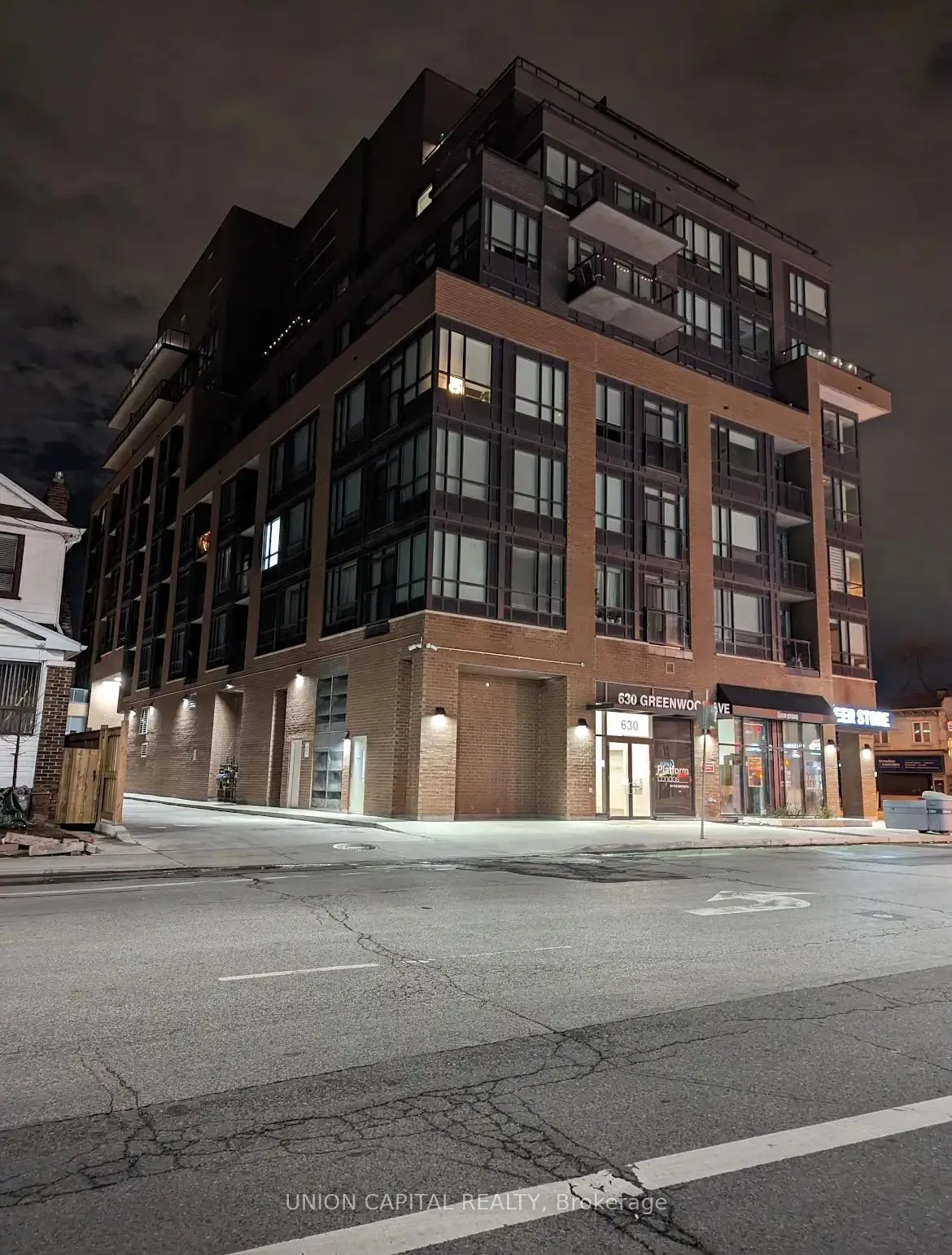 Front of Unit 208, 630 Greenwood Avenue