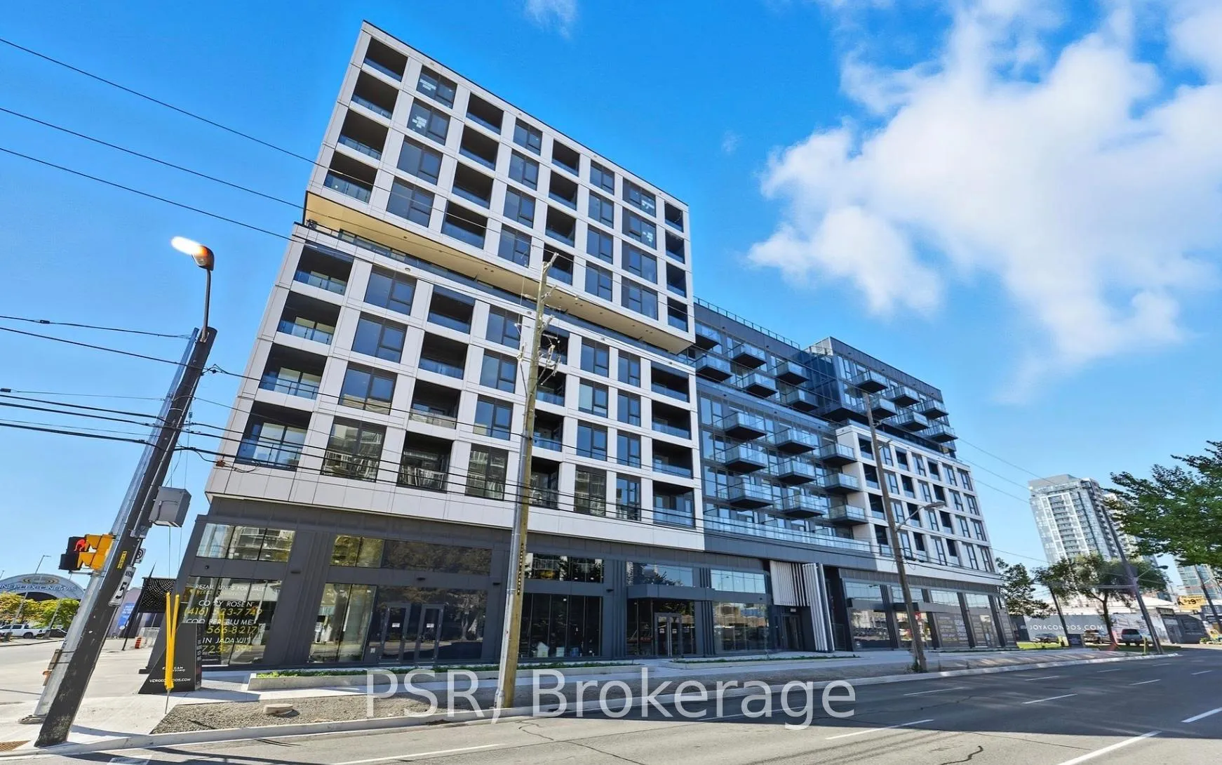 Front of Unit 407, 1037 The Queensway