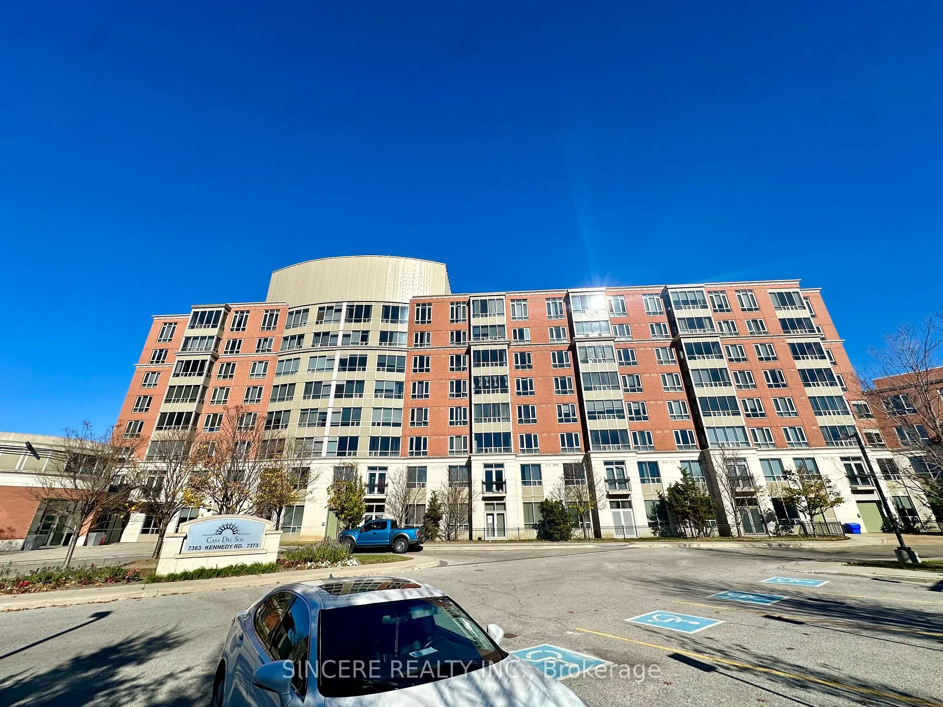 Front of Unit PH02, 7373 Kennedy Road
