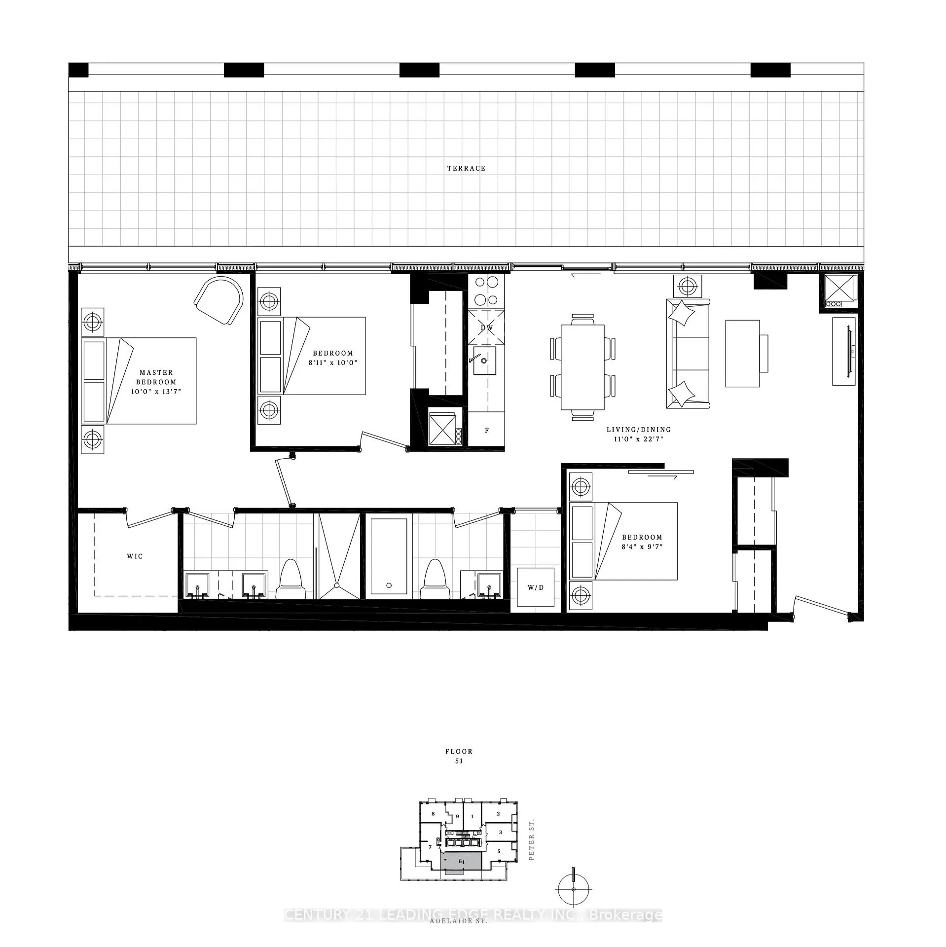 Front of Unit 5106, 108 Peter Street