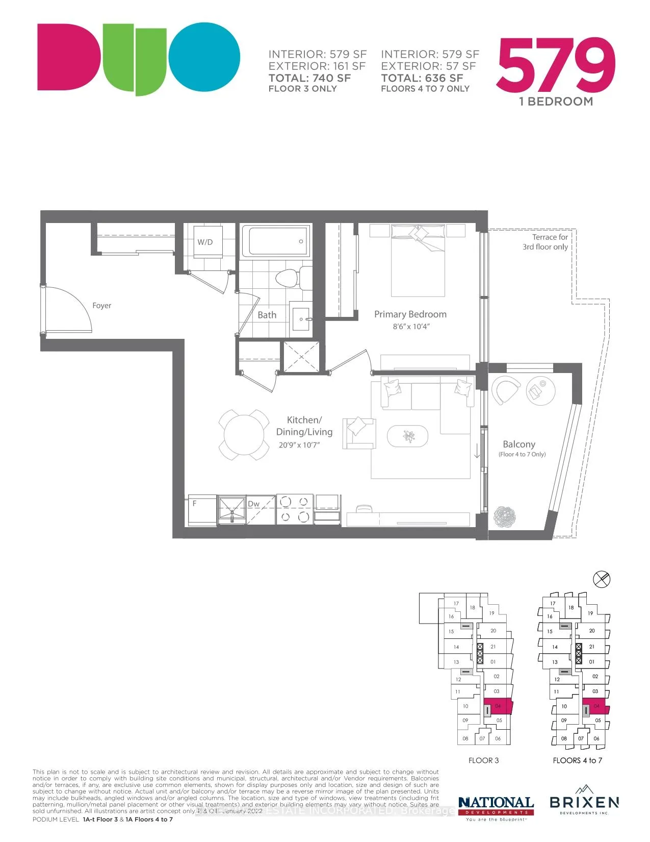Front of Unit 704, 260 Malta Avenue