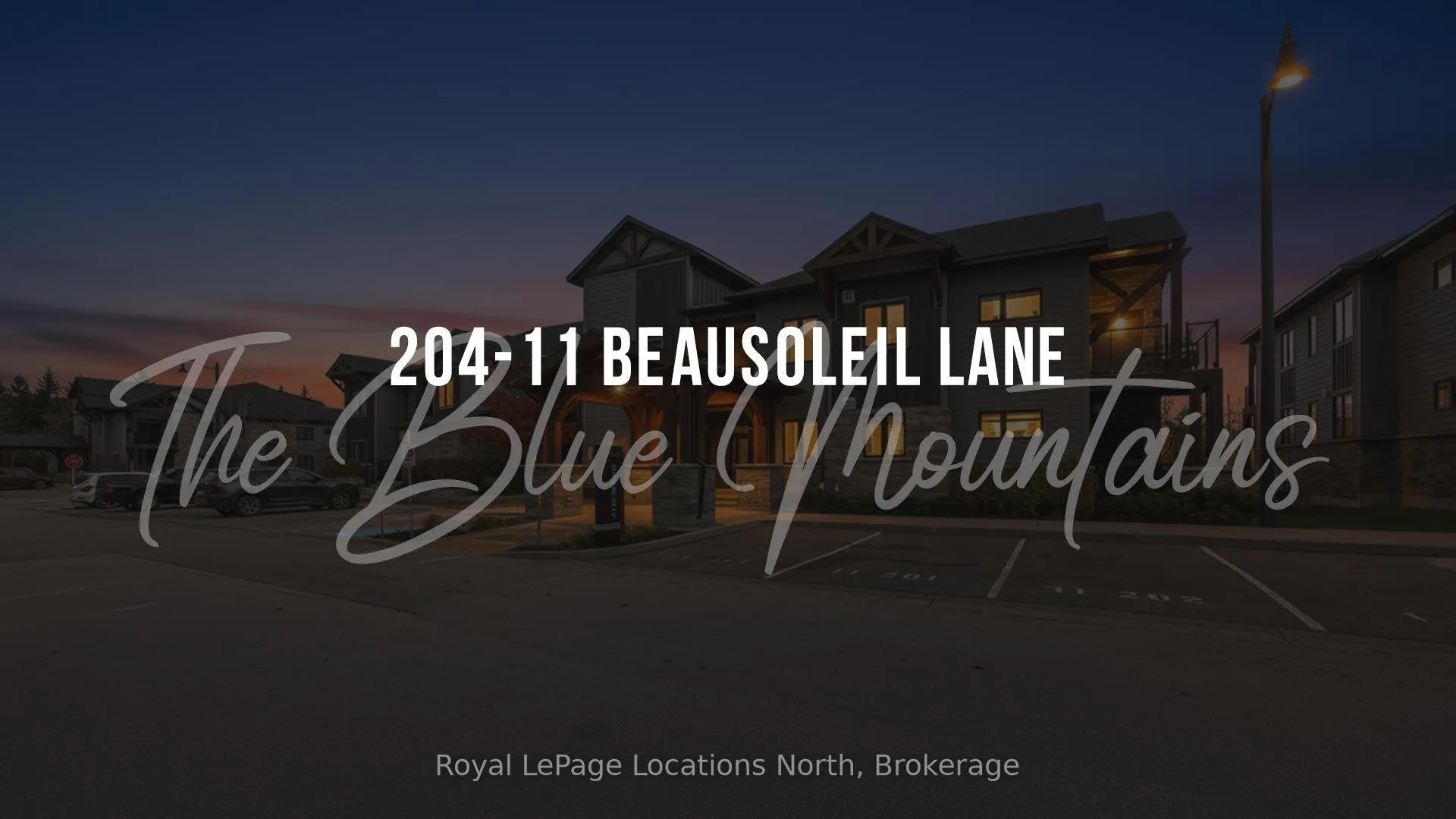 Front of Unit 204, 11 Beausoleil Lane