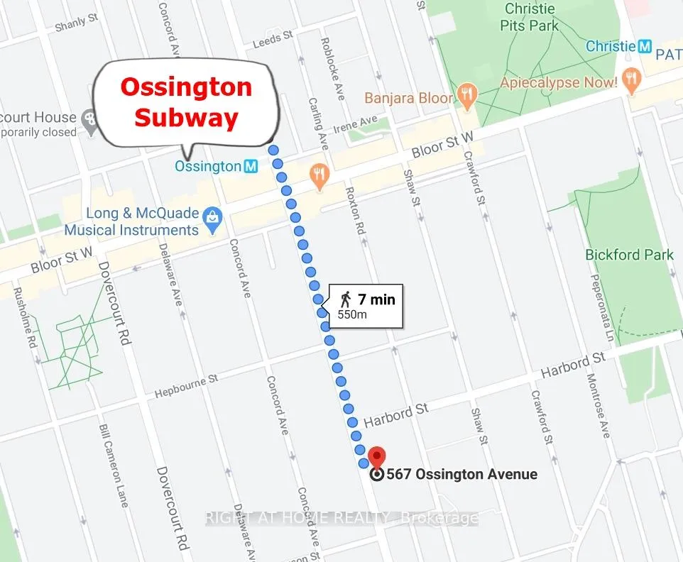 Photo 20 of Unit Lower, 567 Ossington Avenue, Toronto, Palmerston-Little Italy — HOMEH