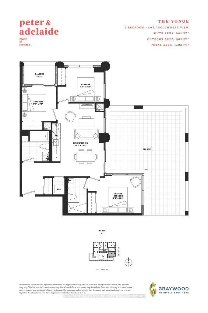 Photo 7 of Unit 5105, 108 Peter Street, Toronto, Waterfront Communities — HOMEH