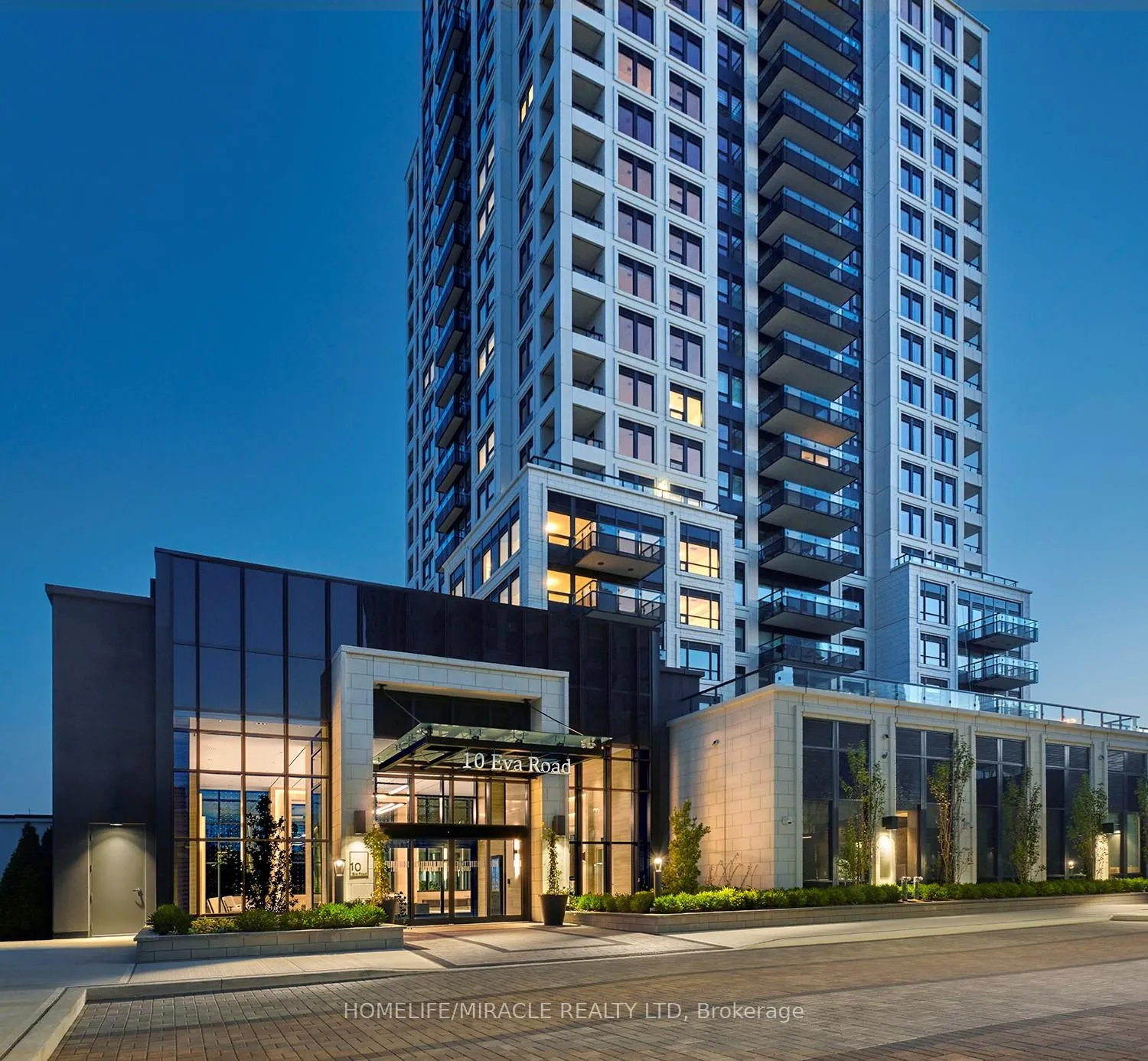 Front of Unit 1503, 10 Eva Road