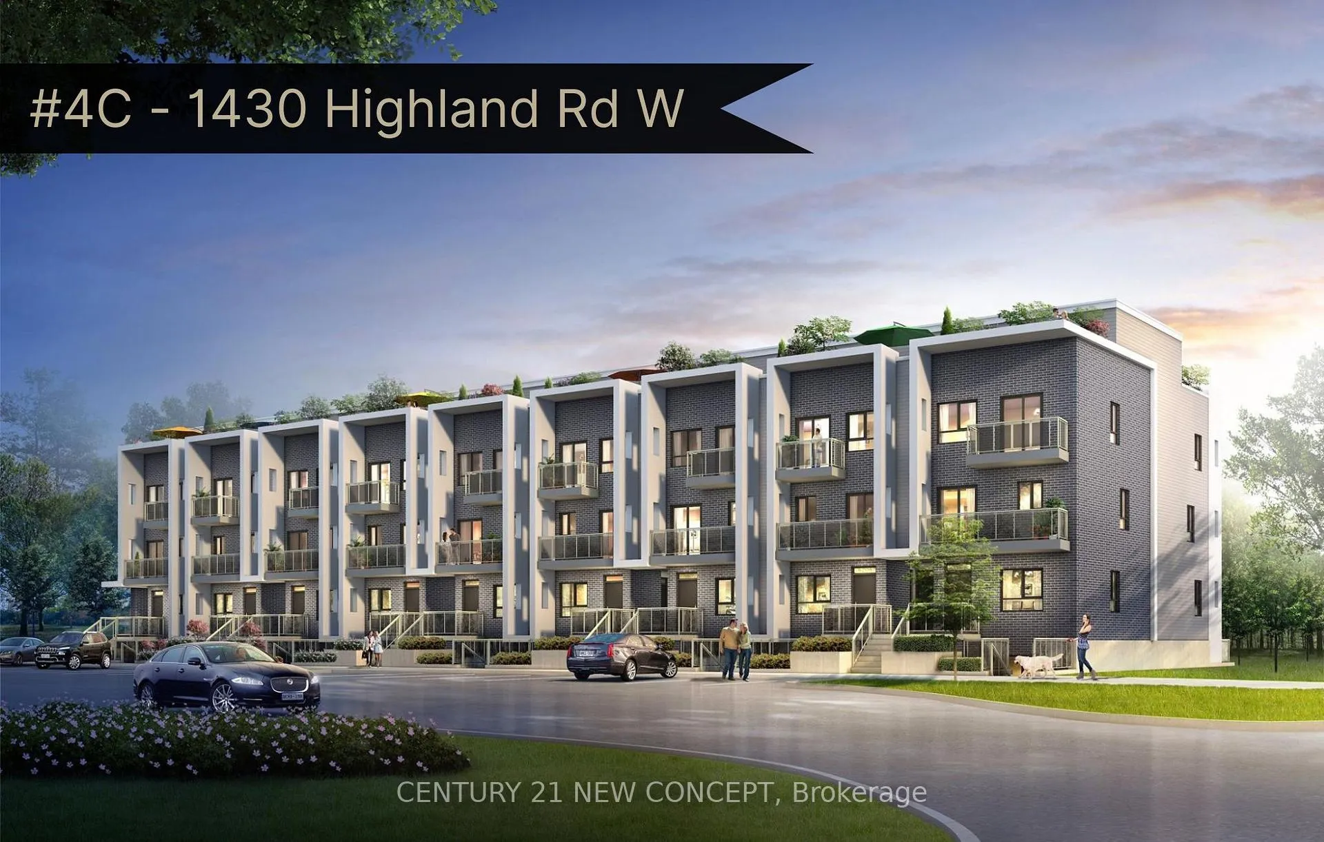 Front of Unit 4C, 1430 Highland Road W