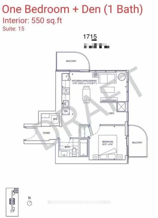 Photo 1 of Unit 1715, 195 Commerce Street S, Vaughan, Vaughan Corporate Centre — HOMEH