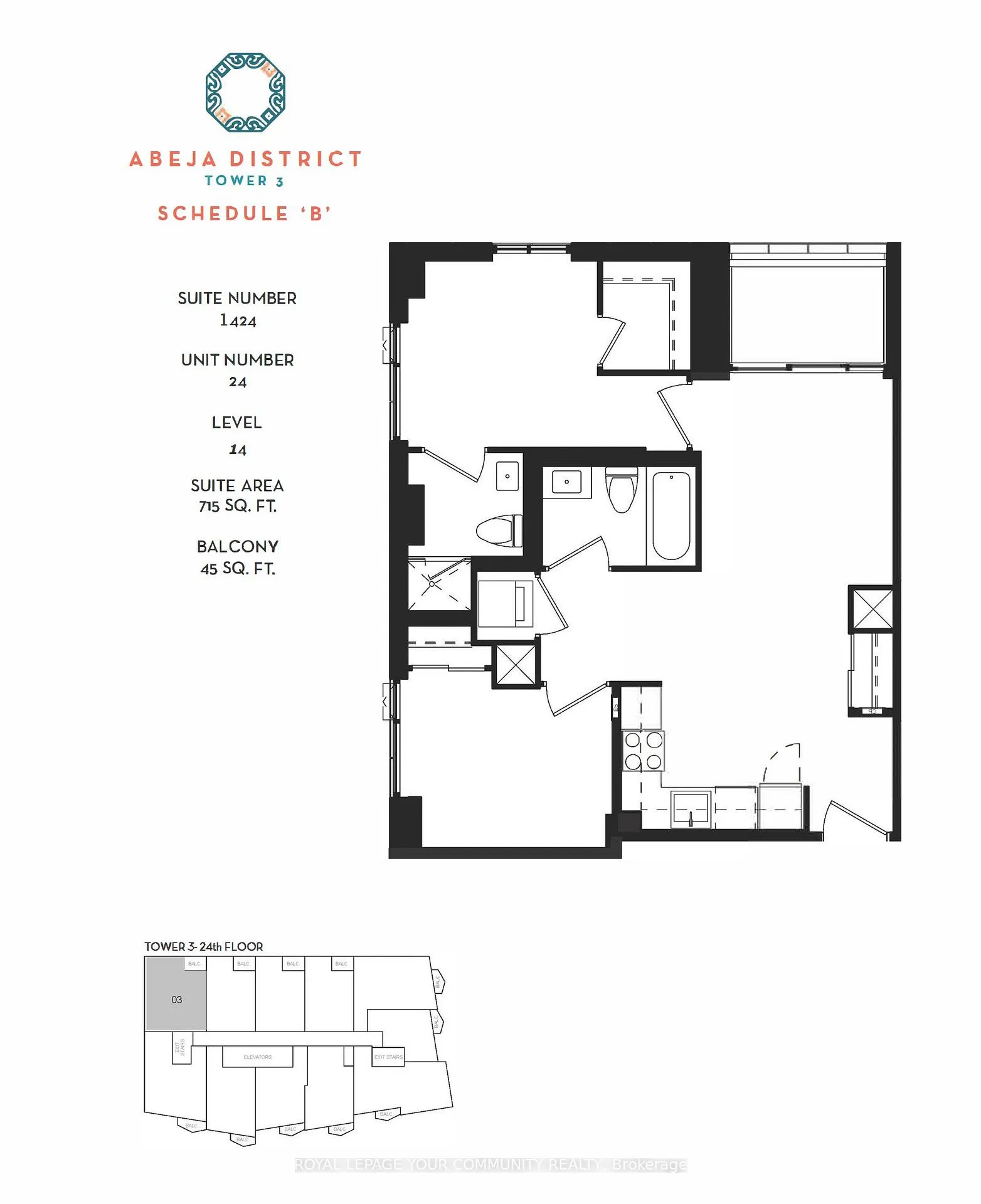 Photo 15 of Unit 1424, 498 Caldari Road, Vaughan, Concord — HOMEH