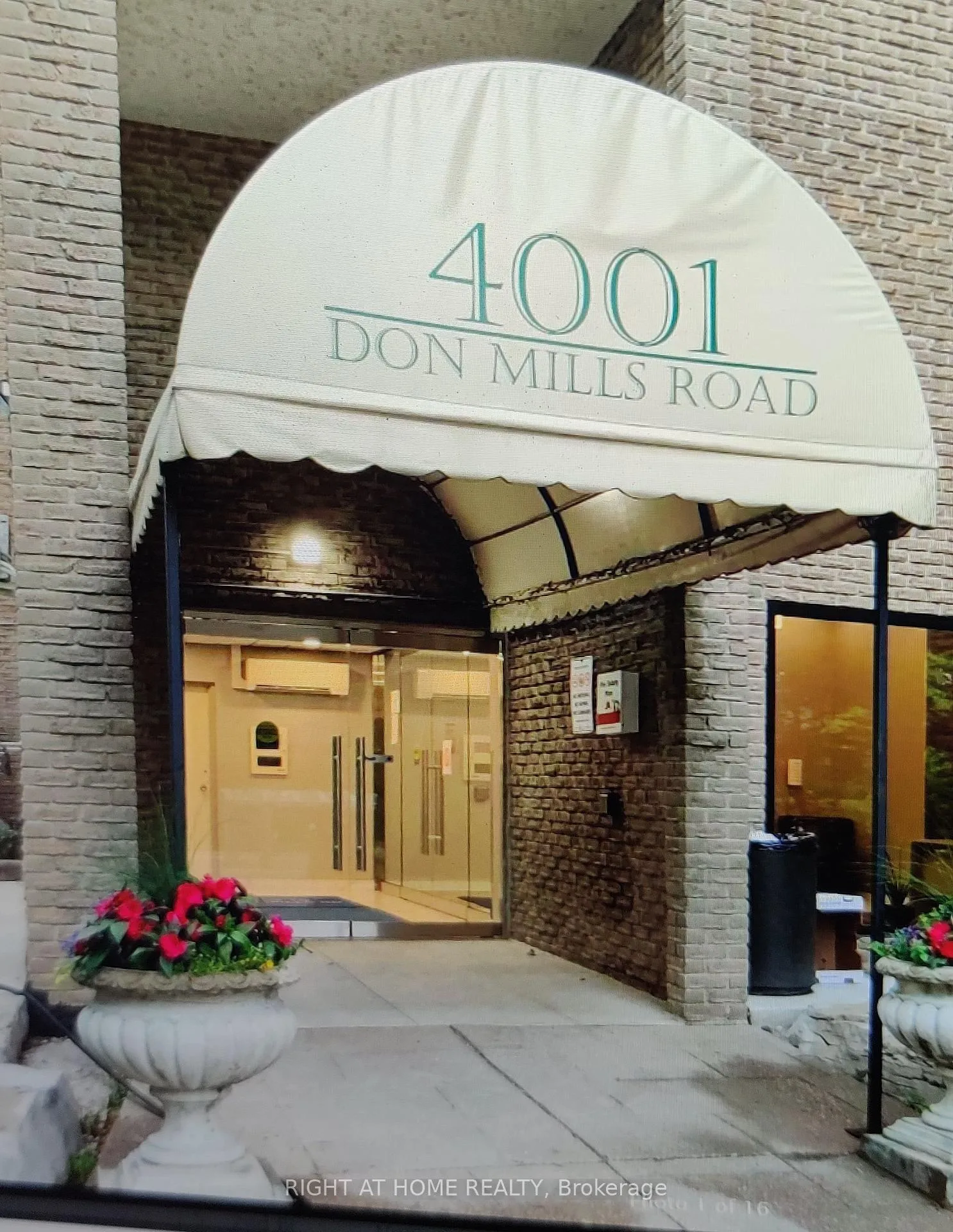 Front of Unit 108, 4001 Don mills Road