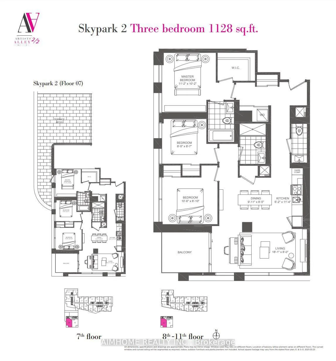 Front of Unit 822, 121 St Patrick Street