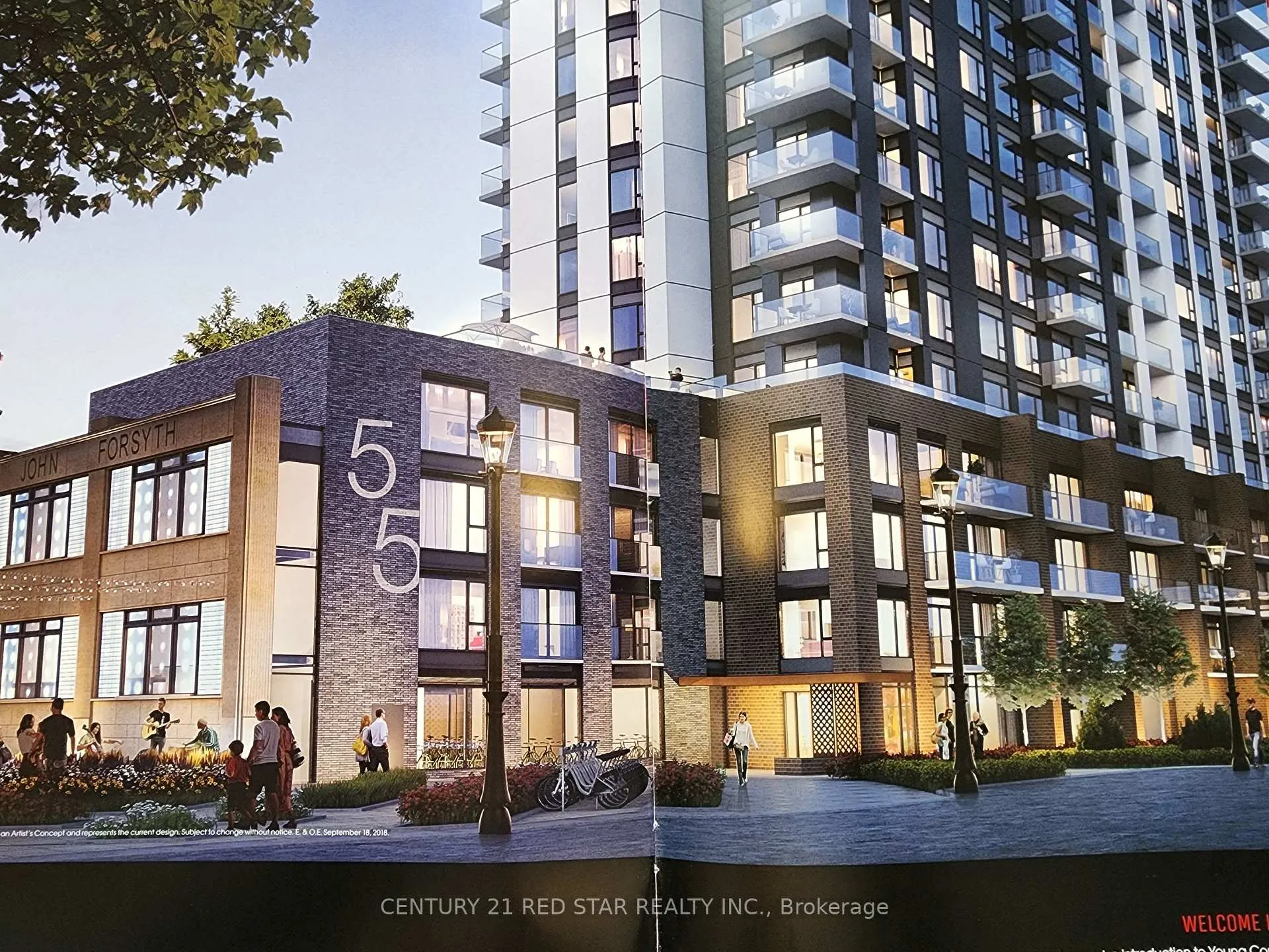 Front of Unit 1002, 55 Duke Street W