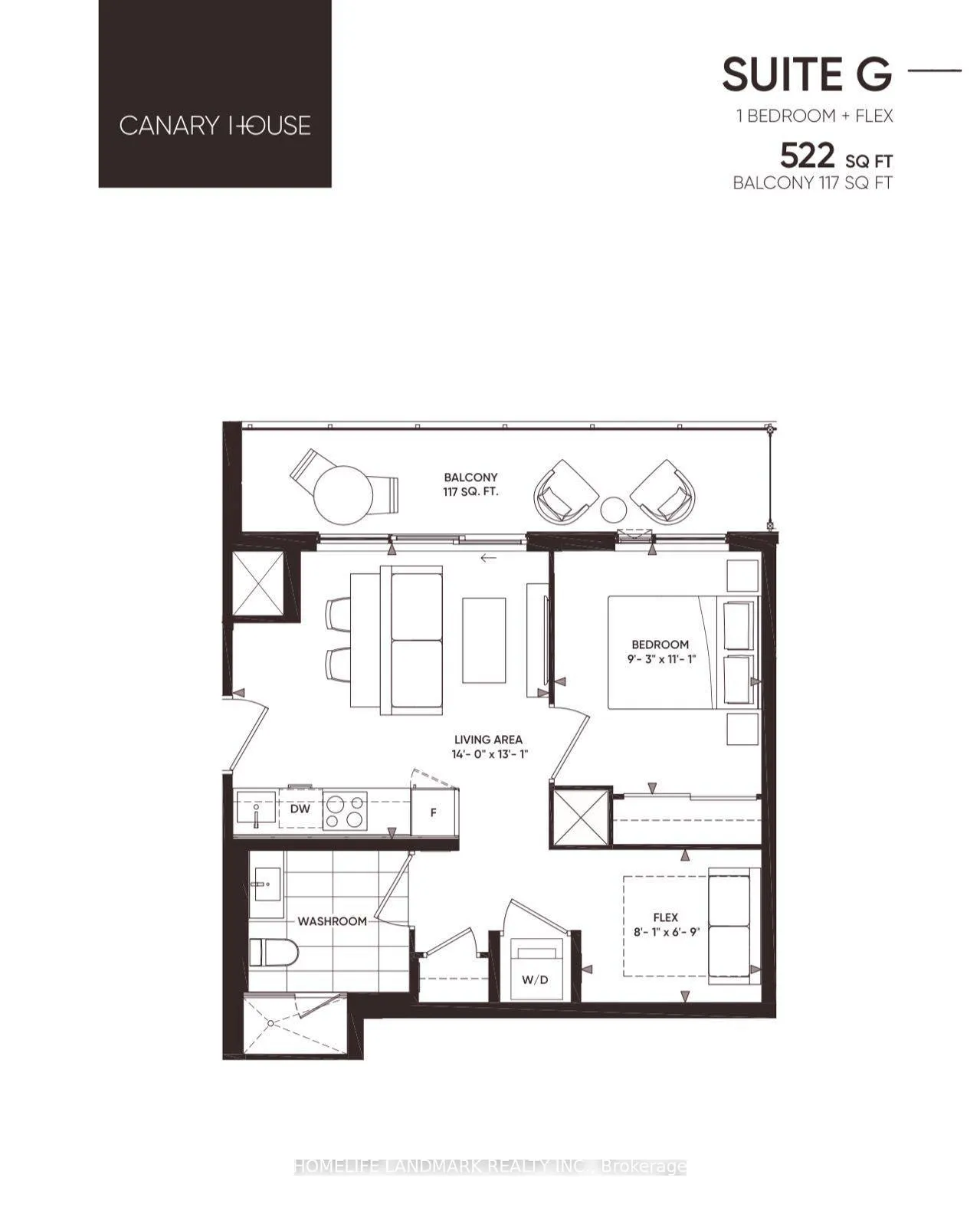 Photo 15 of Unit 515, 425 Front Street E, Toronto, Waterfront Communities — HOMEH