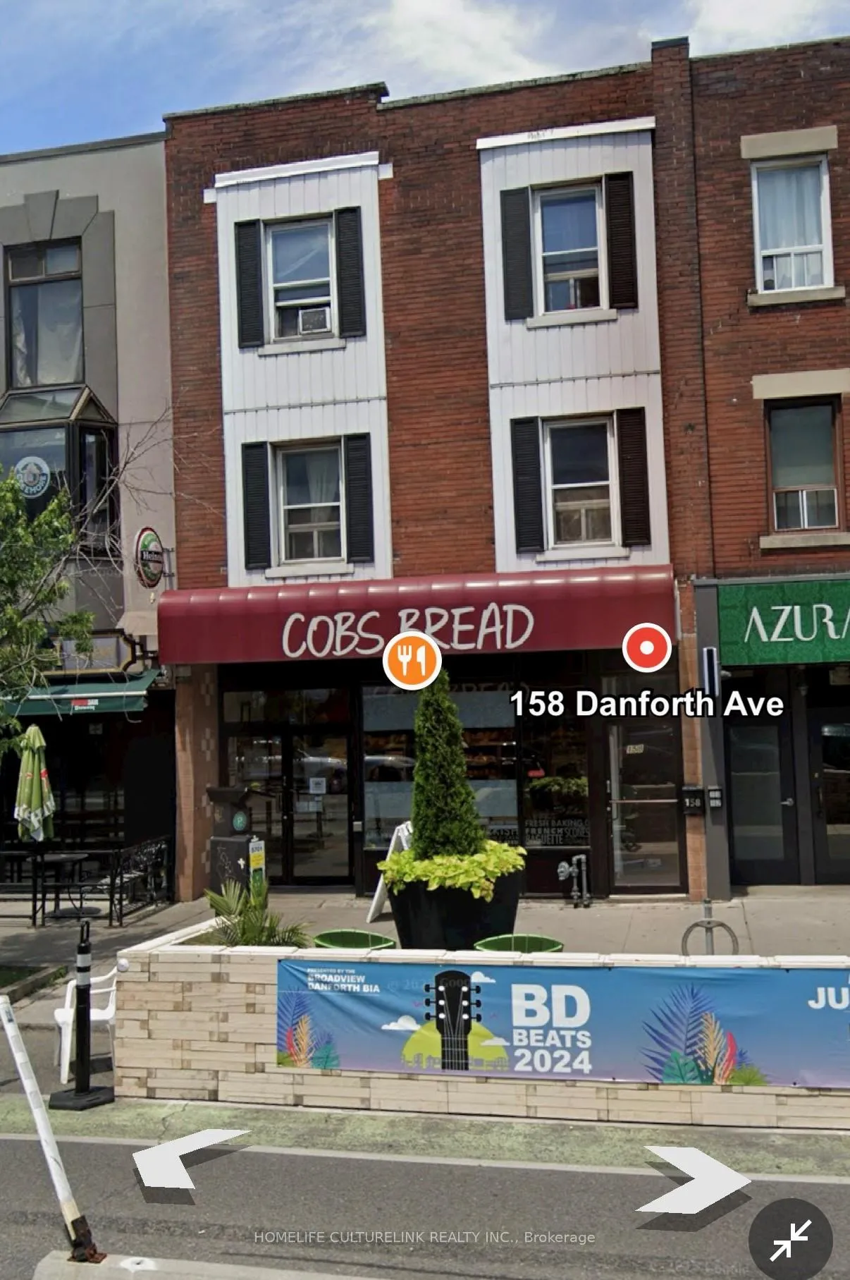 Front of Unit 202, 158 Danforth Avenue