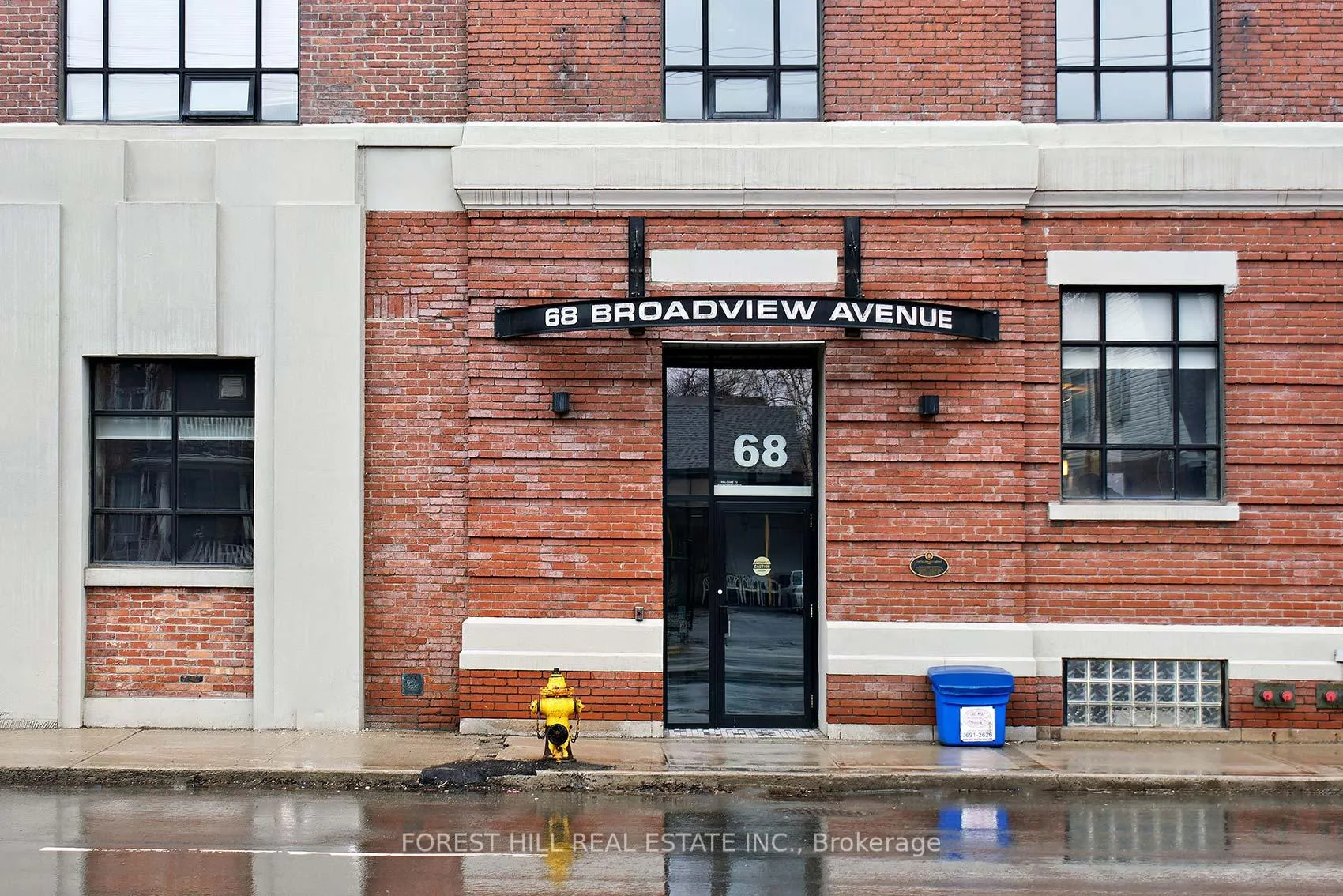 Front of Unit 501, 68 Broadview Avenue