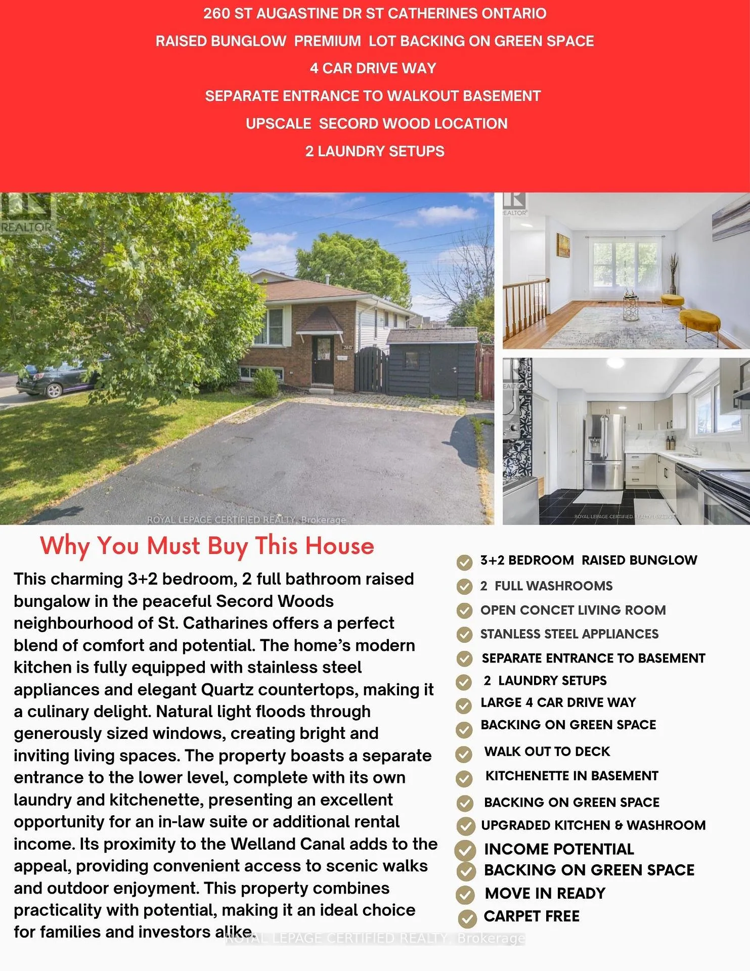 Photo 36 of 260 St Augustine Drive, St. Catharines, Secord Woods — HOMEH