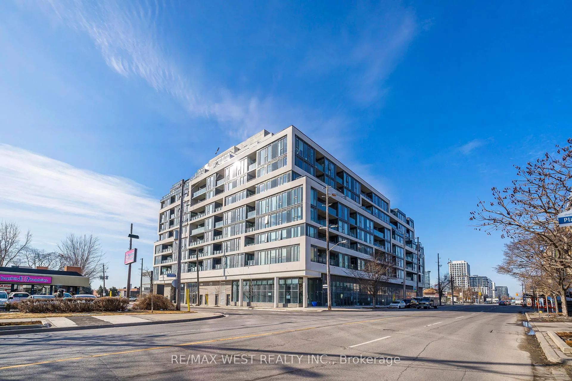 Front of Unit 813, 859 The Queensway