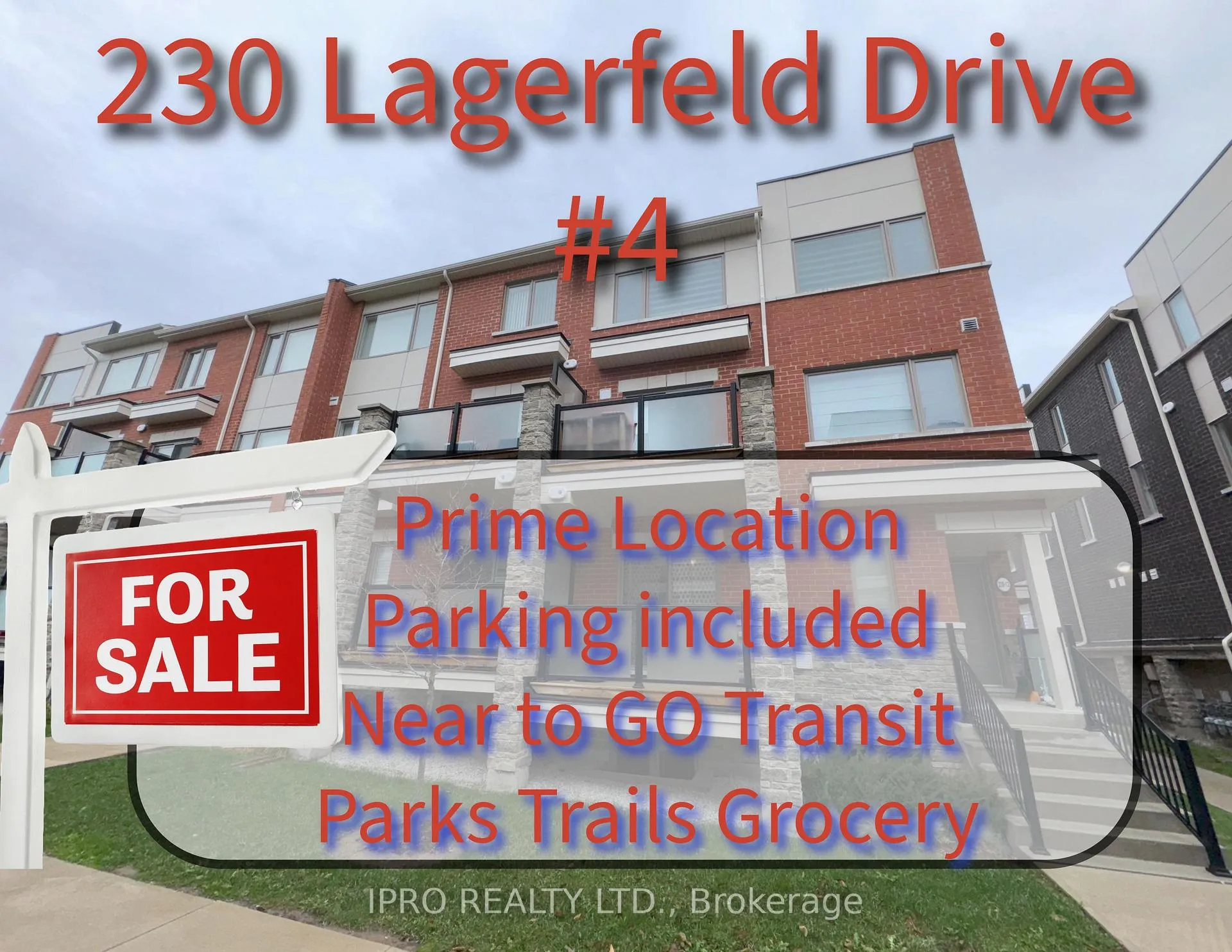 Front of Unit 4, 230 Lagerfeld Drive