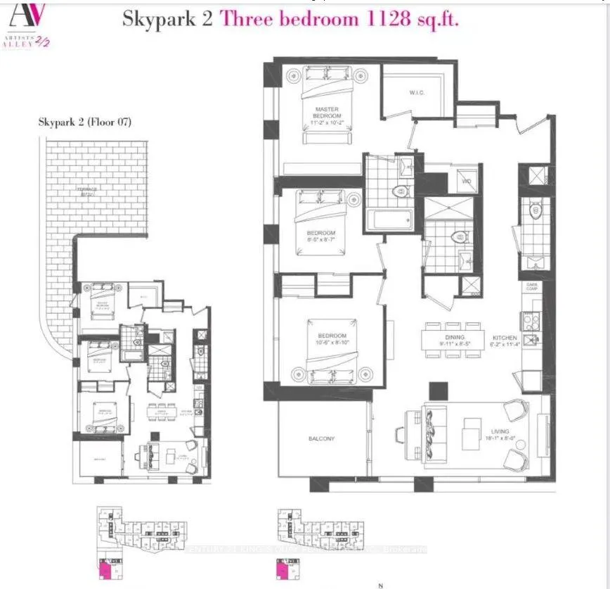 Front of Unit 1122, 121 St Patrick Street