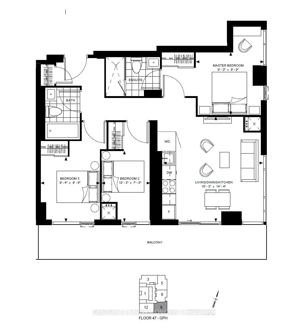 Front of Unit 5009, 8 Widmer Street