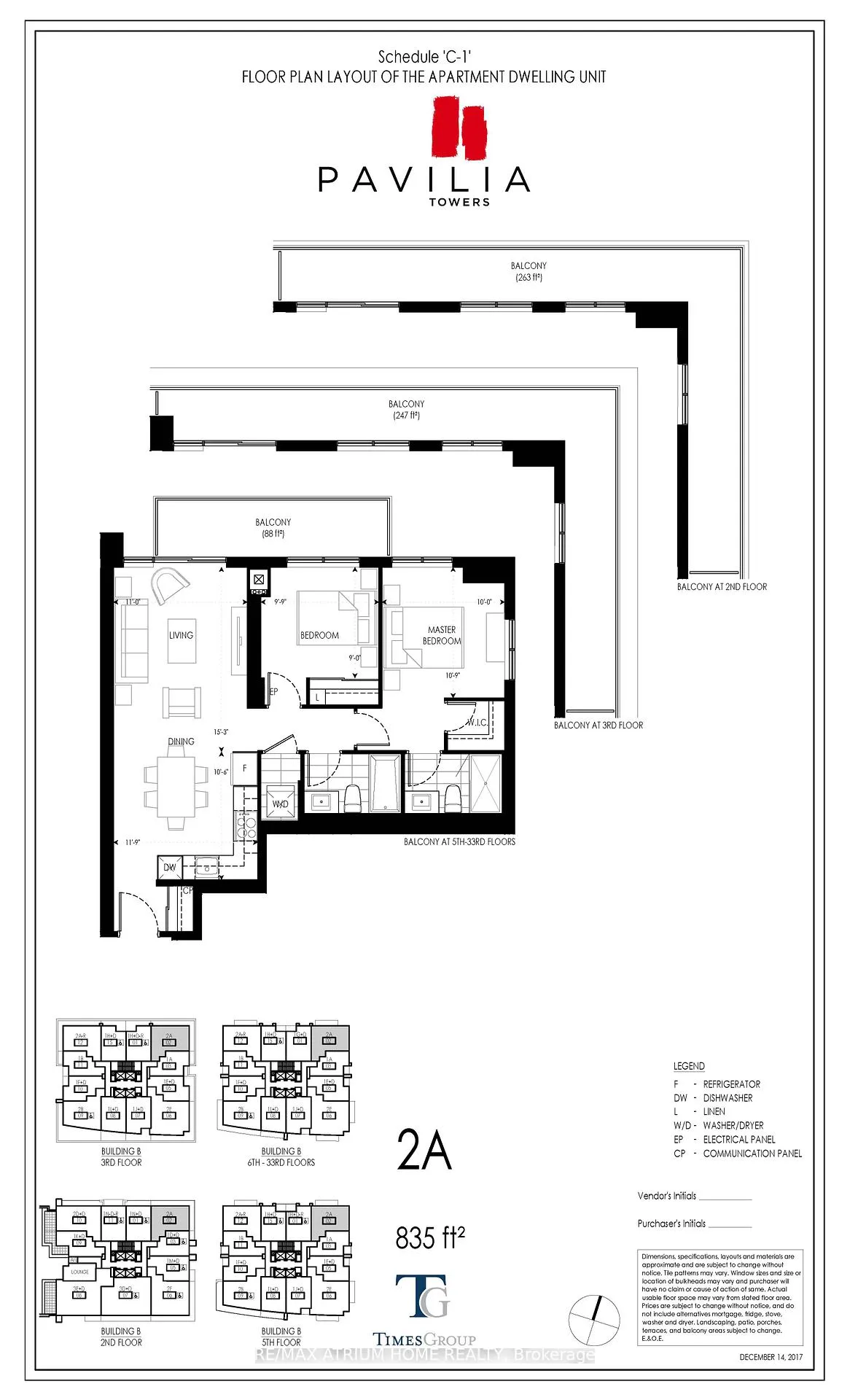 Front of Unit 1802, 38 Gandhi Lane