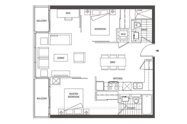 Front of Unit 706, 8 Telegram Mews