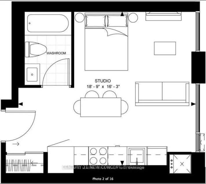 Photo 3 of Unit 606, 8 Widmer Street, Toronto, Waterfront Communities — HOMEH