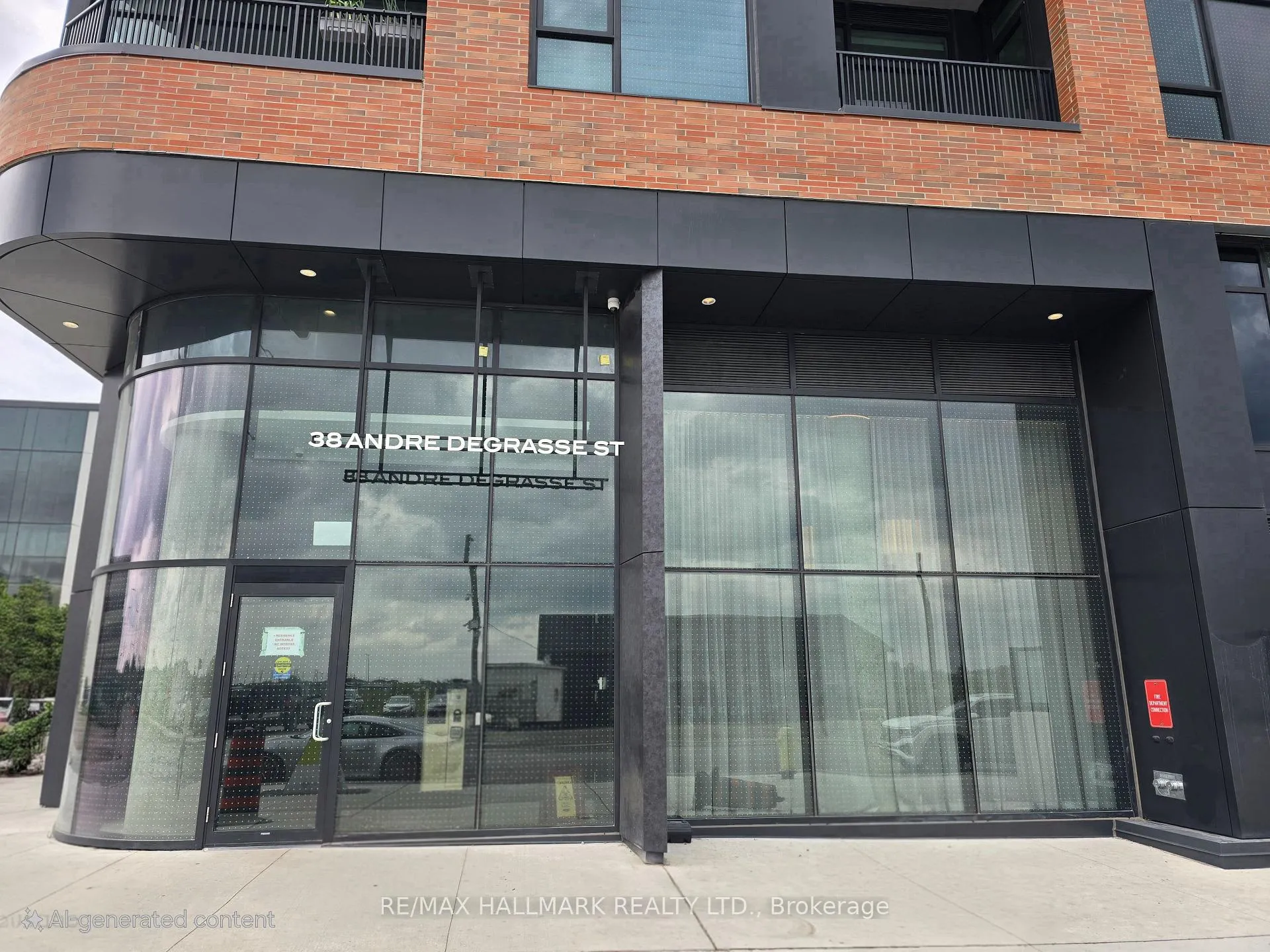 Front of Unit 908, 38 Andre de Grasse Street