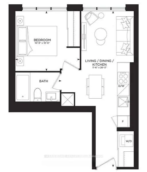Front of Unit 3701, 8 Wellesley Street W