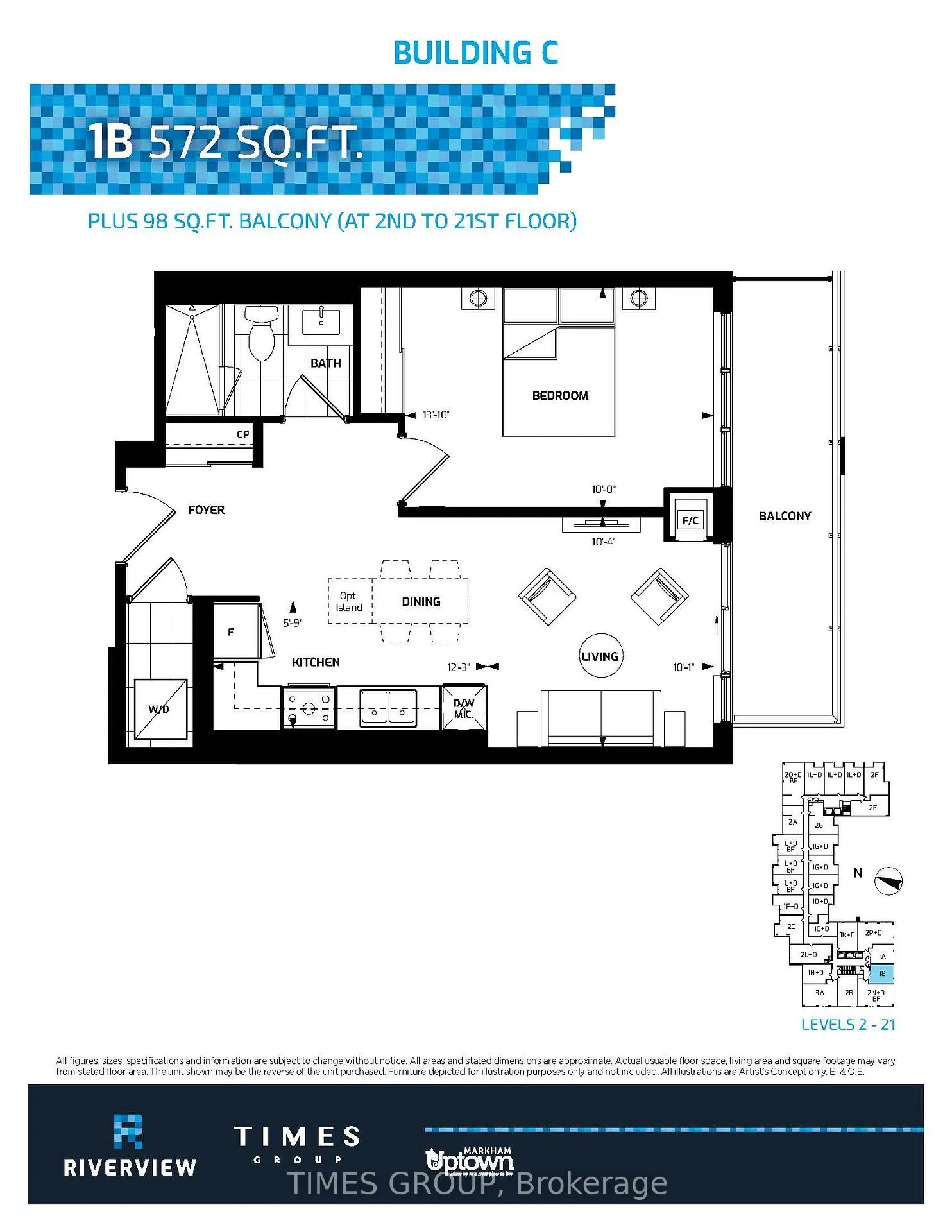 Photo 7 of Unit 903, 38 Water Walk Drive, Markham, Unionville — HOMEH