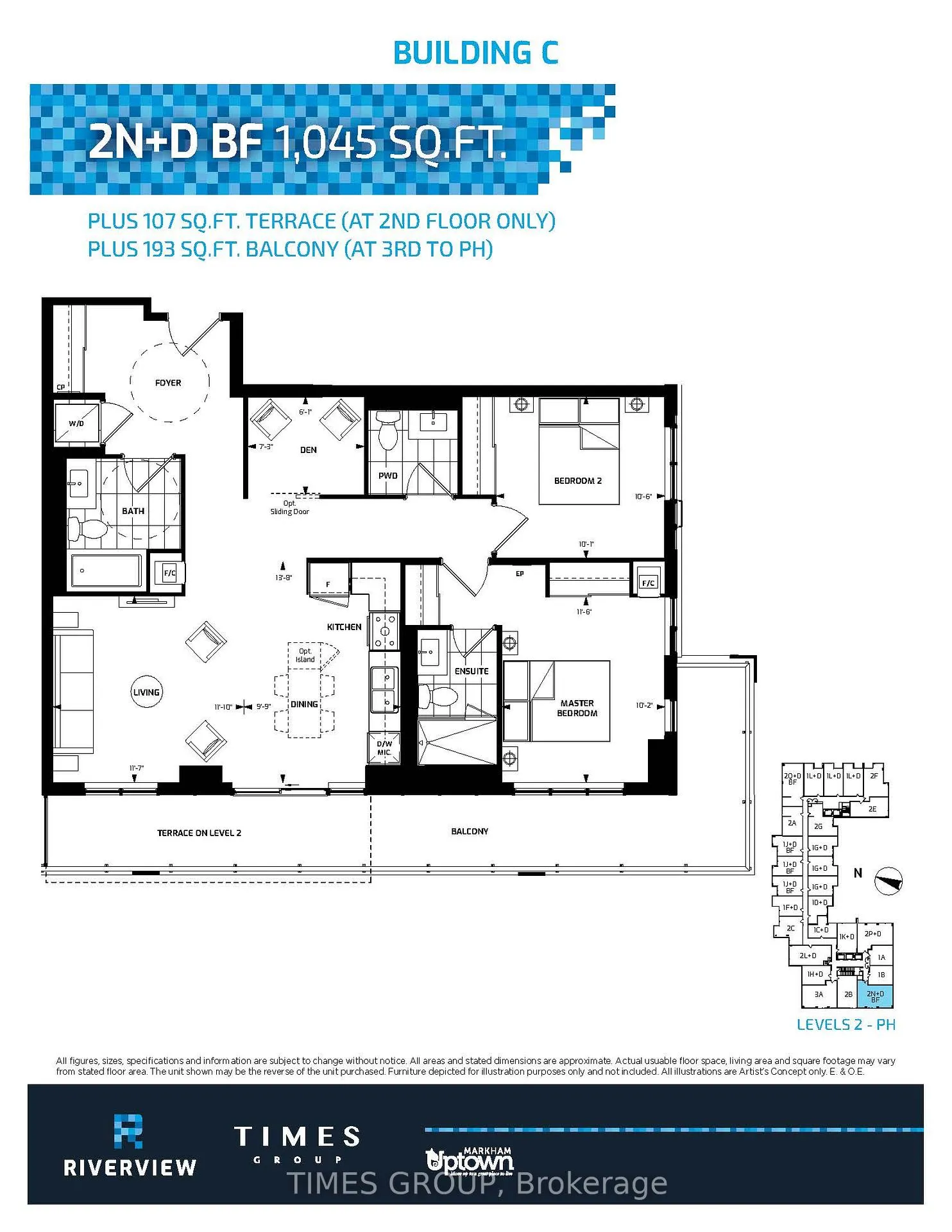 Photo 7 of Unit 2005, 38 Water Walk Drive, Markham, Unionville — HOMEH