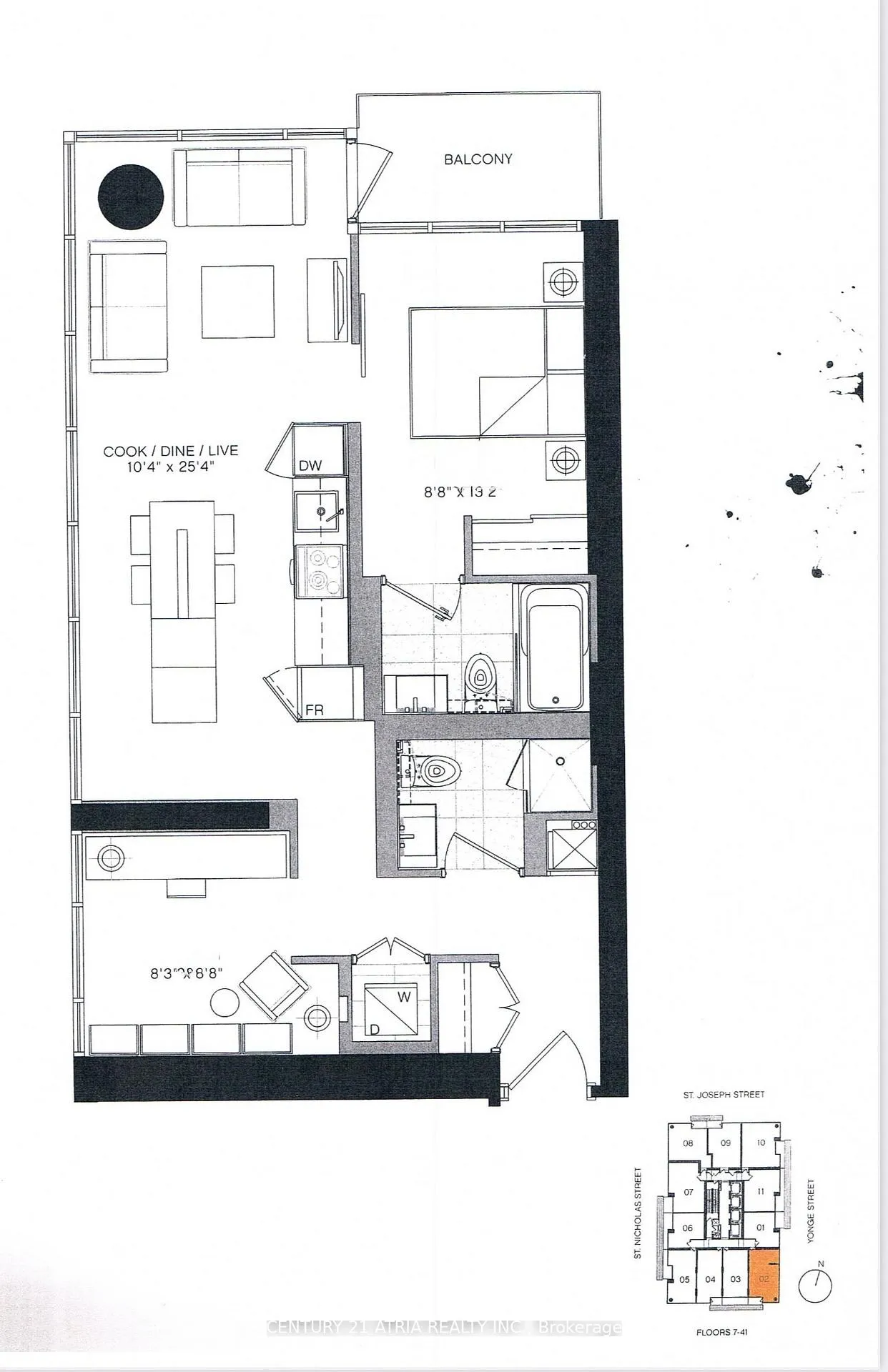 Front of Unit 2602, 5 St Joseph Street
