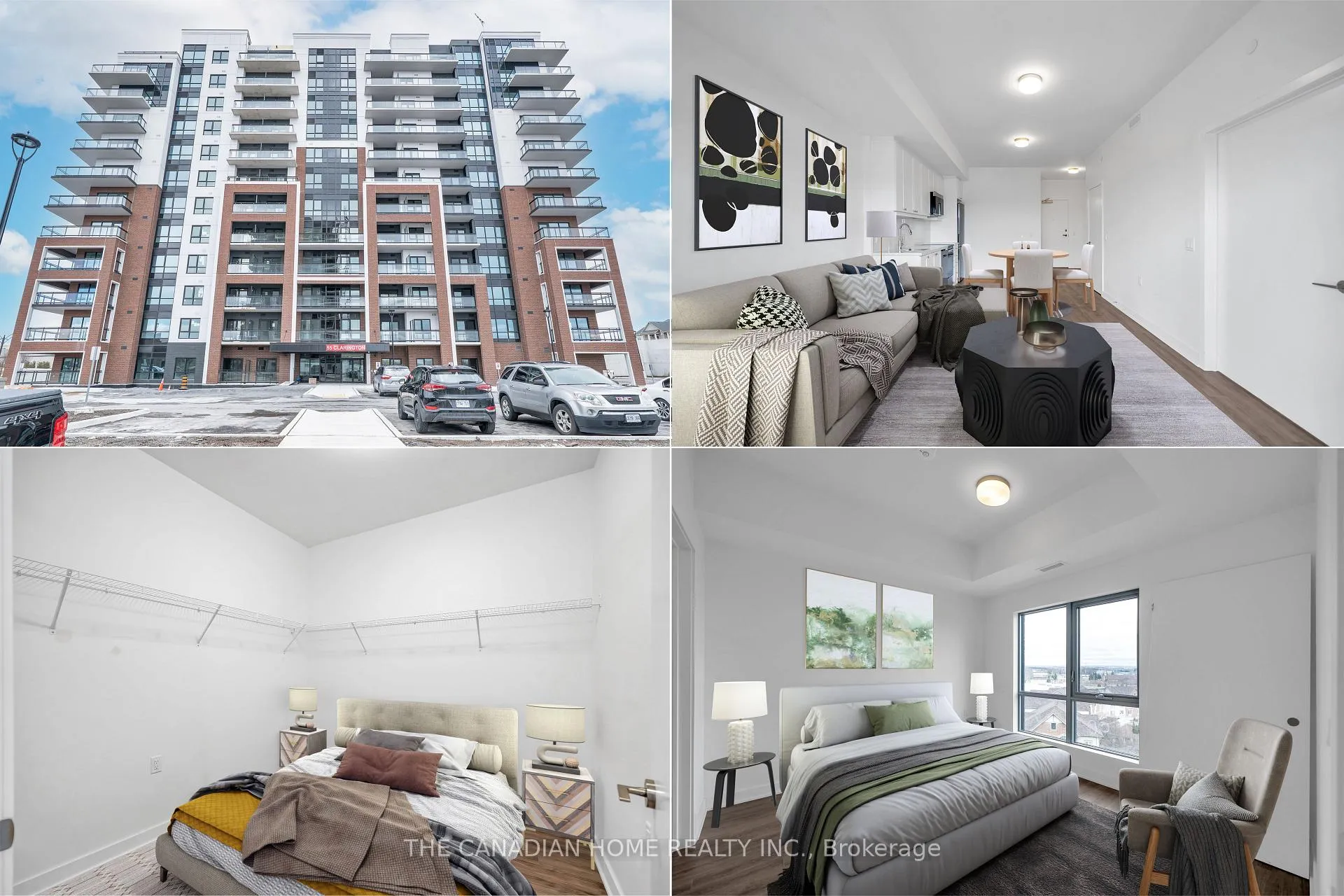 Front of Unit 805, 55 Clarington Boulevard