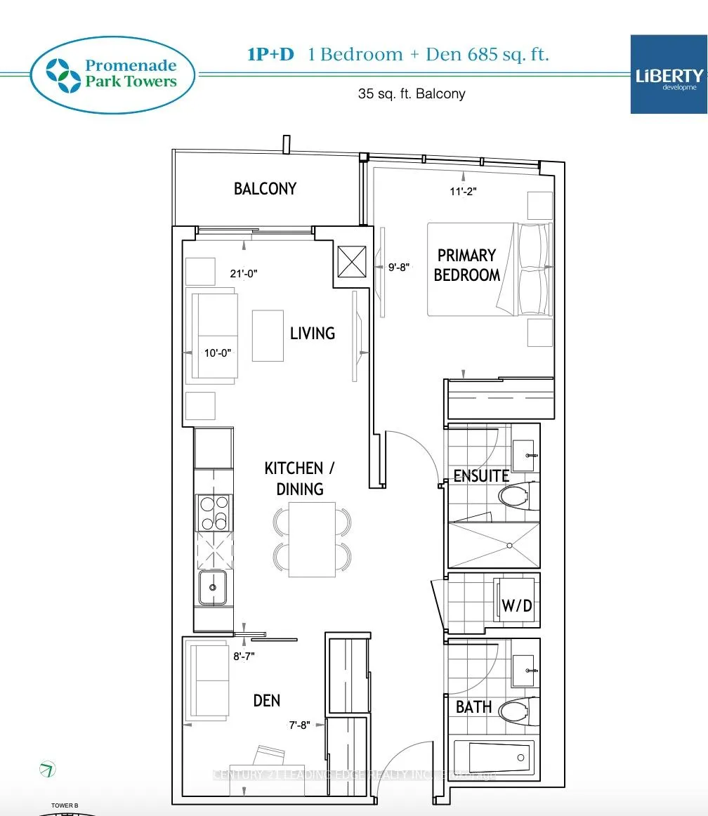 Photo 10 of Unit 1809, 50 Upper Mall Way, Vaughan, Brownridge — HOMEH