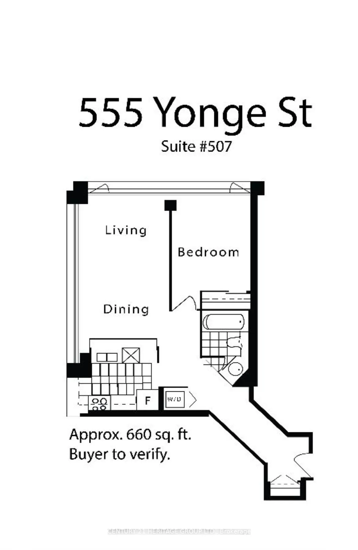 Photo 2 of Unit 507, 555 Yonge Street, Toronto, Church-Yonge Corridor — HOMEH