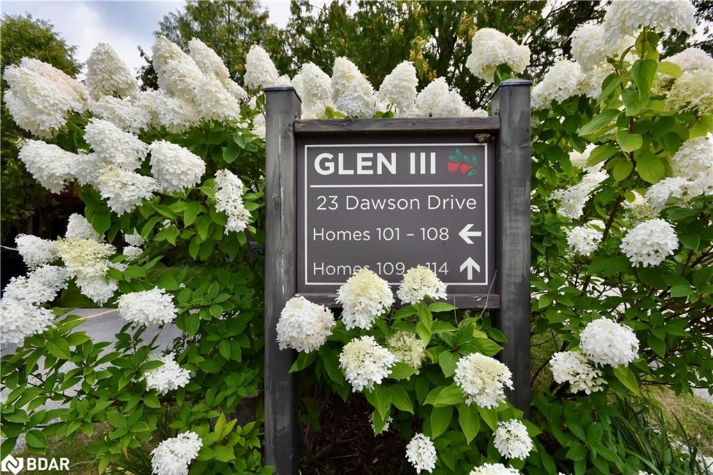 Front of Unit 109, 23 Dawson Drive