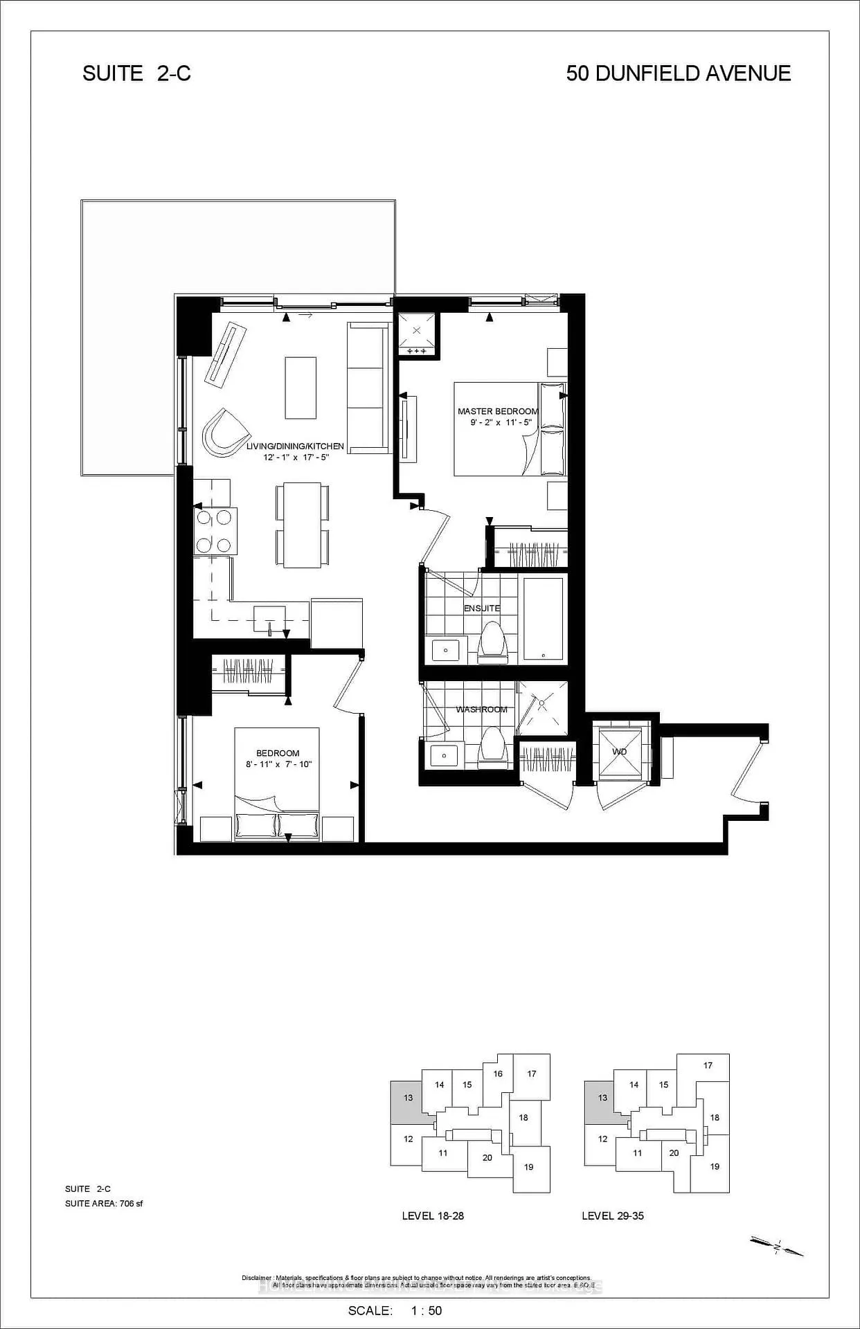 Photo 9 of Unit 2013, 50 Dunfield Avenue, Toronto, Mount Pleasant West — HOMEH