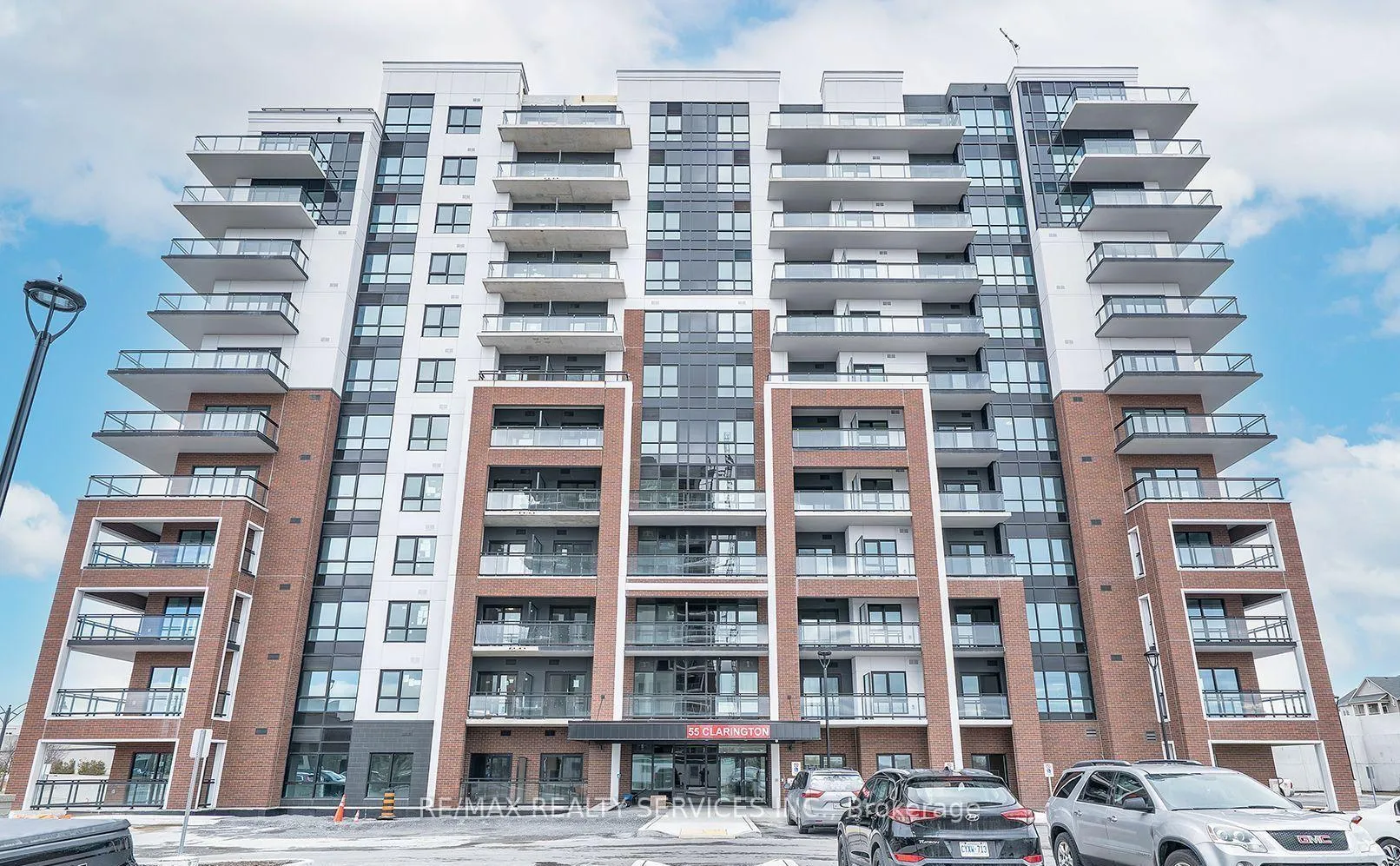 Front of Unit 806, 55 Clarington Boulevard