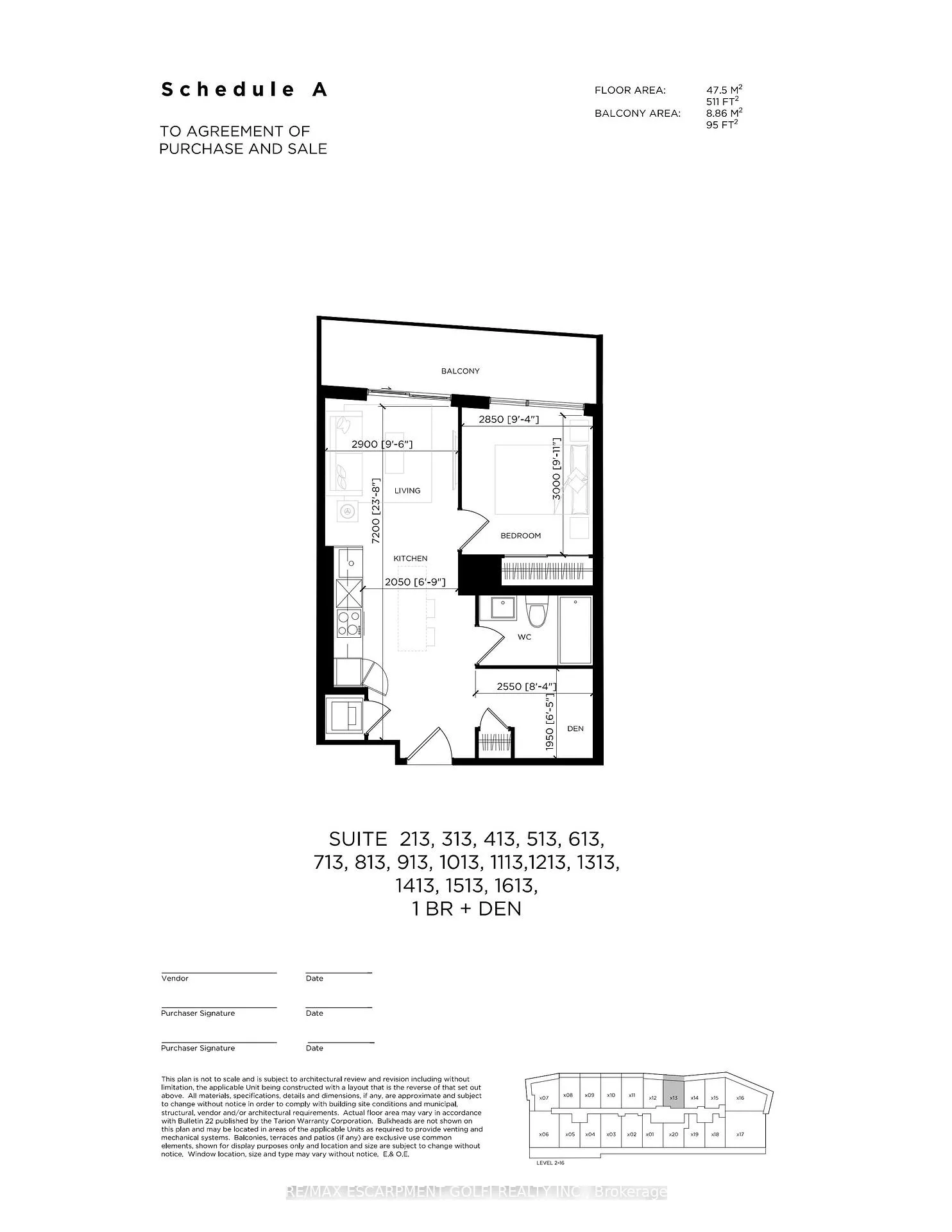 Front of Unit 513, 2782 Barton Street E